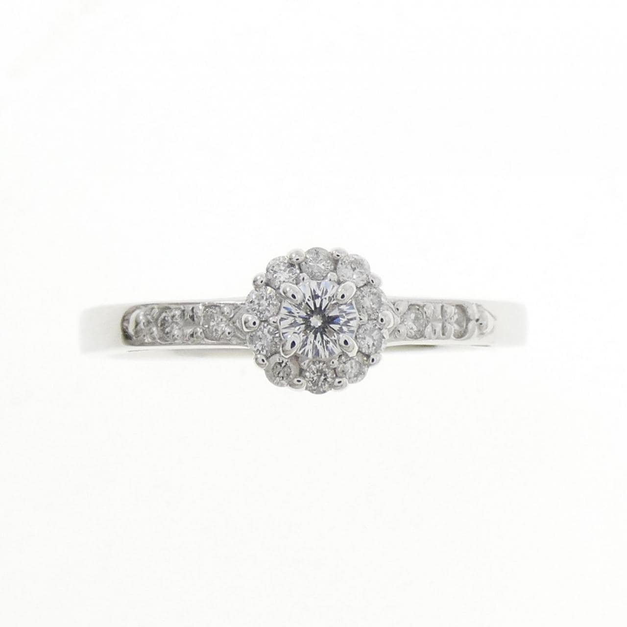 K18WG ダイヤモンド リング 0.08CT