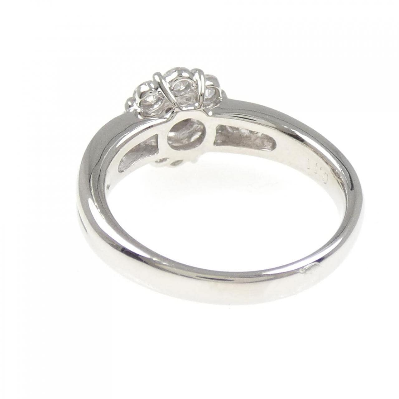 PT900 フラワー ピンクダイヤモンド リング 0.11CT