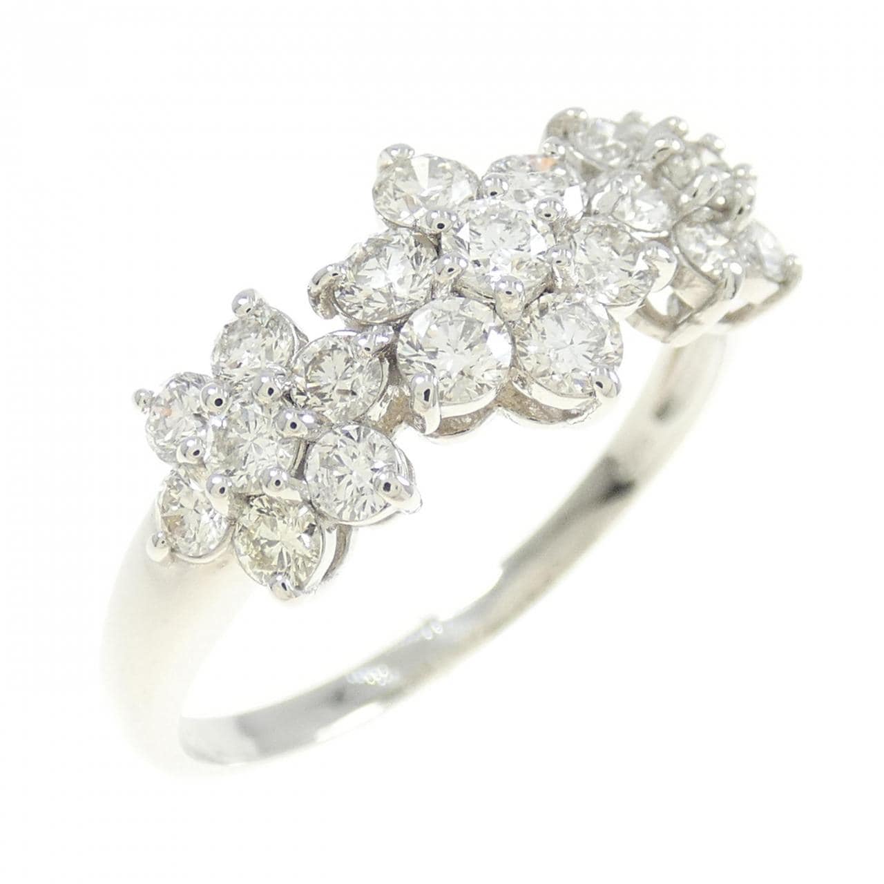 PT900 フラワー ダイヤモンド リング 1.00CT