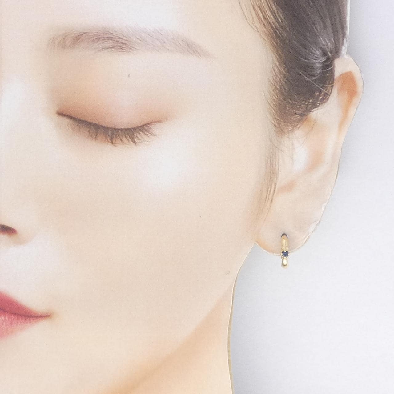 K18YG サファイヤ ピアス