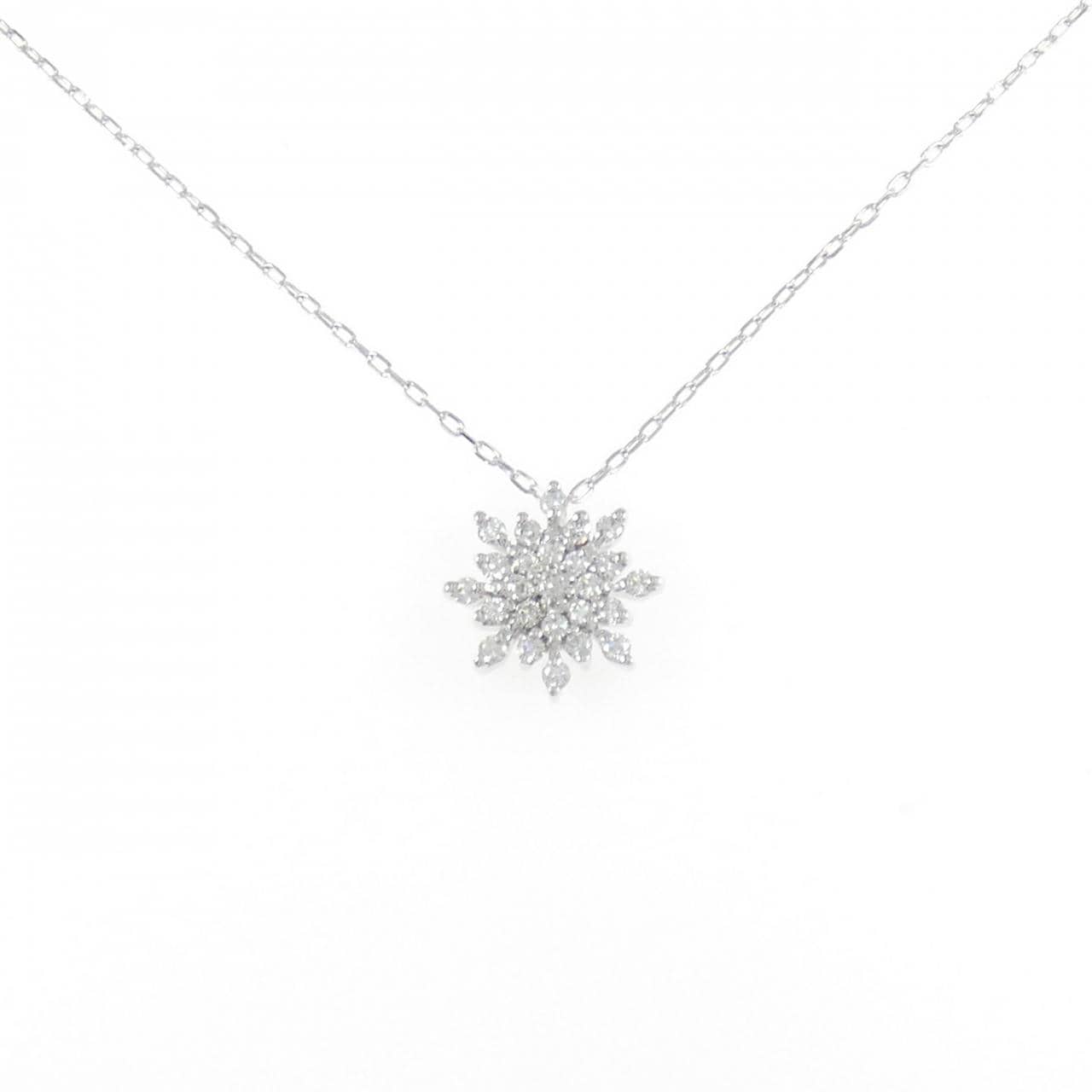 K18WG ダイヤモンド ネックレス