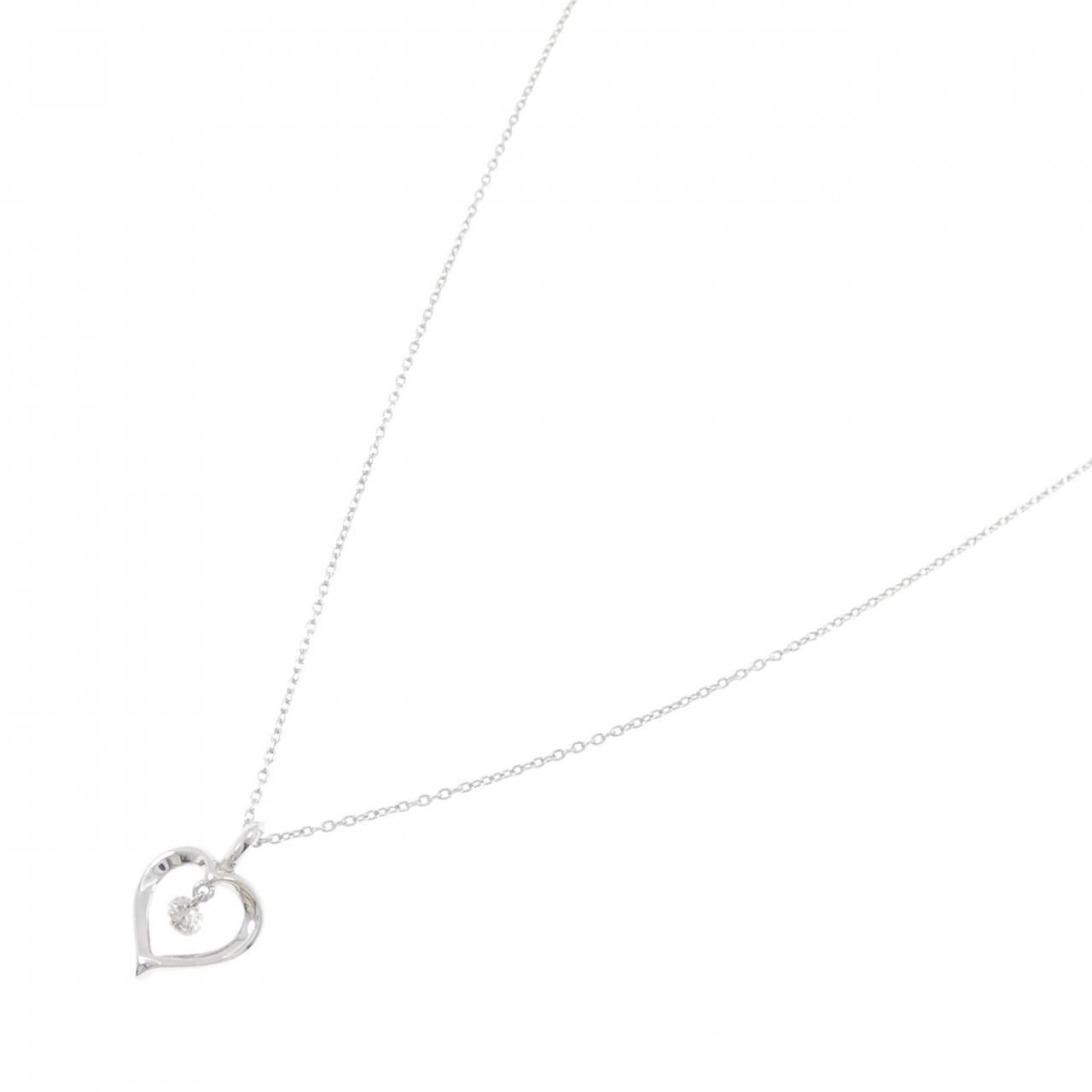 K18WG ダイヤモンド ネックレス 0.10CT