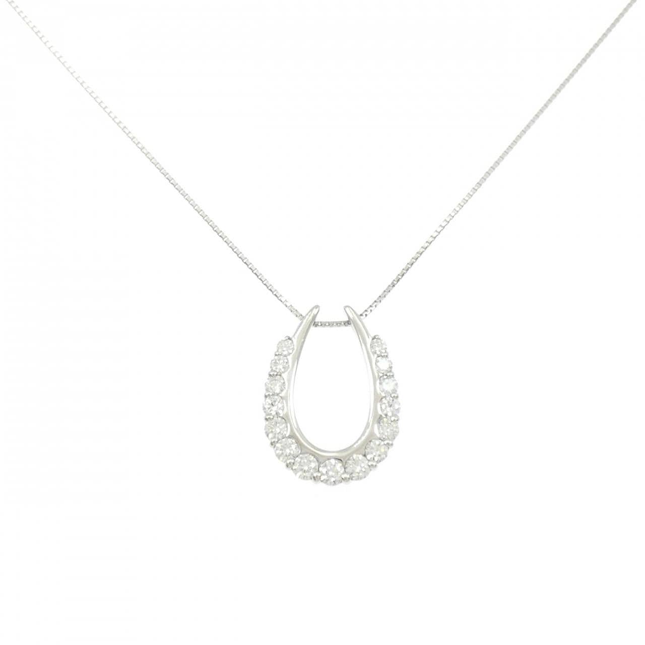PT900/PT850 ダイヤモンド ネックレス 1.00CT