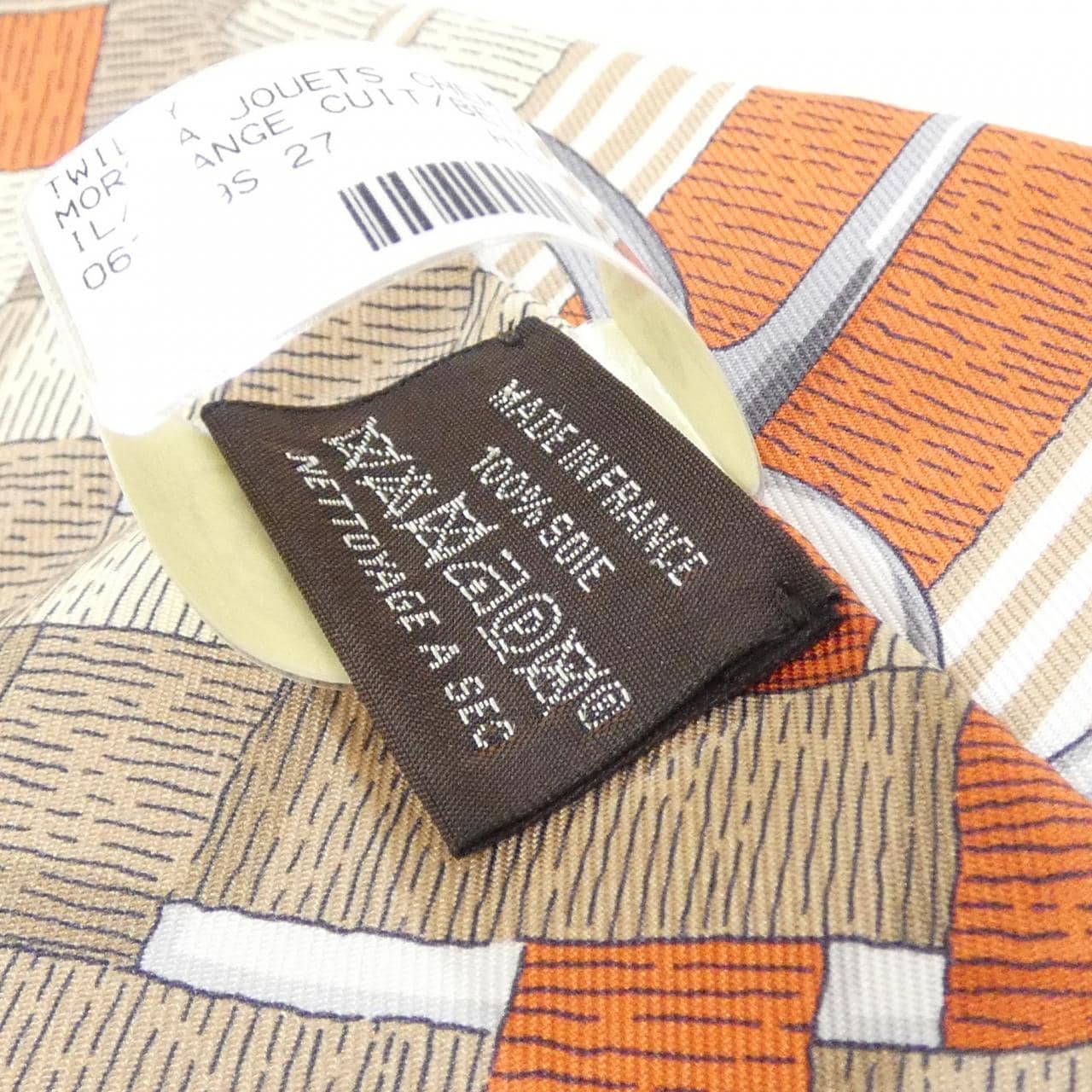 【未使用品】エルメス MORS A JOUETS CHEMISE ツイリー 063419S スカーフ