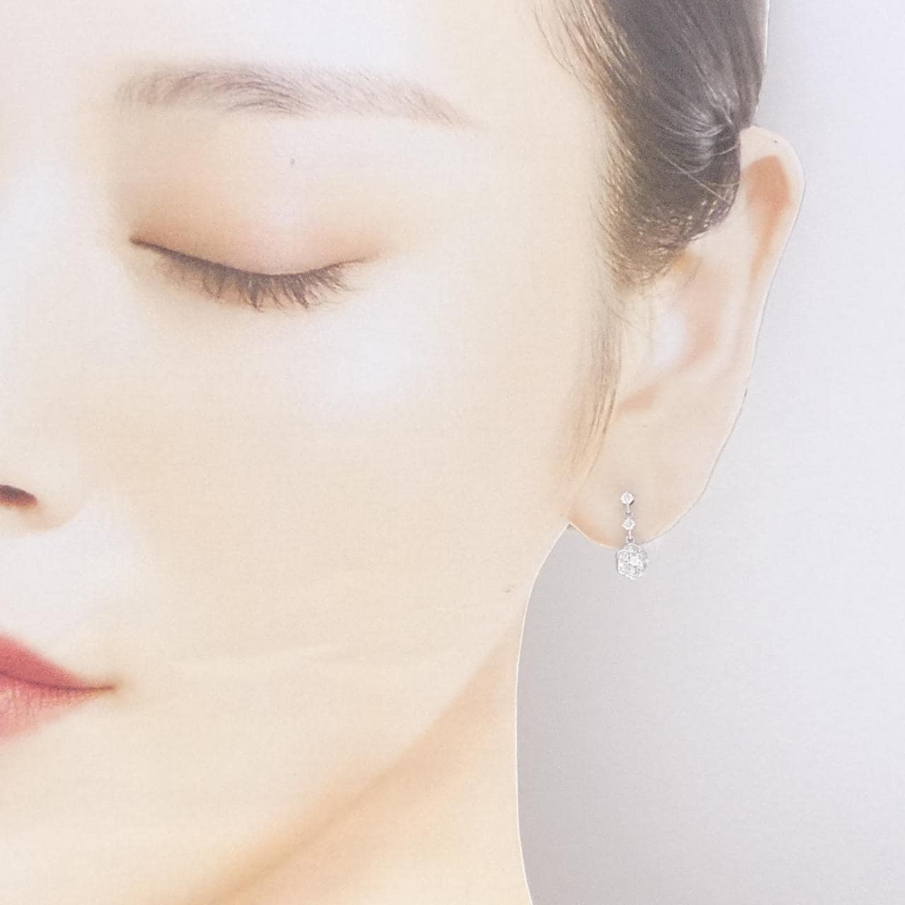 ポンテヴェキオ ダイヤモンド ピアス 0.36CT