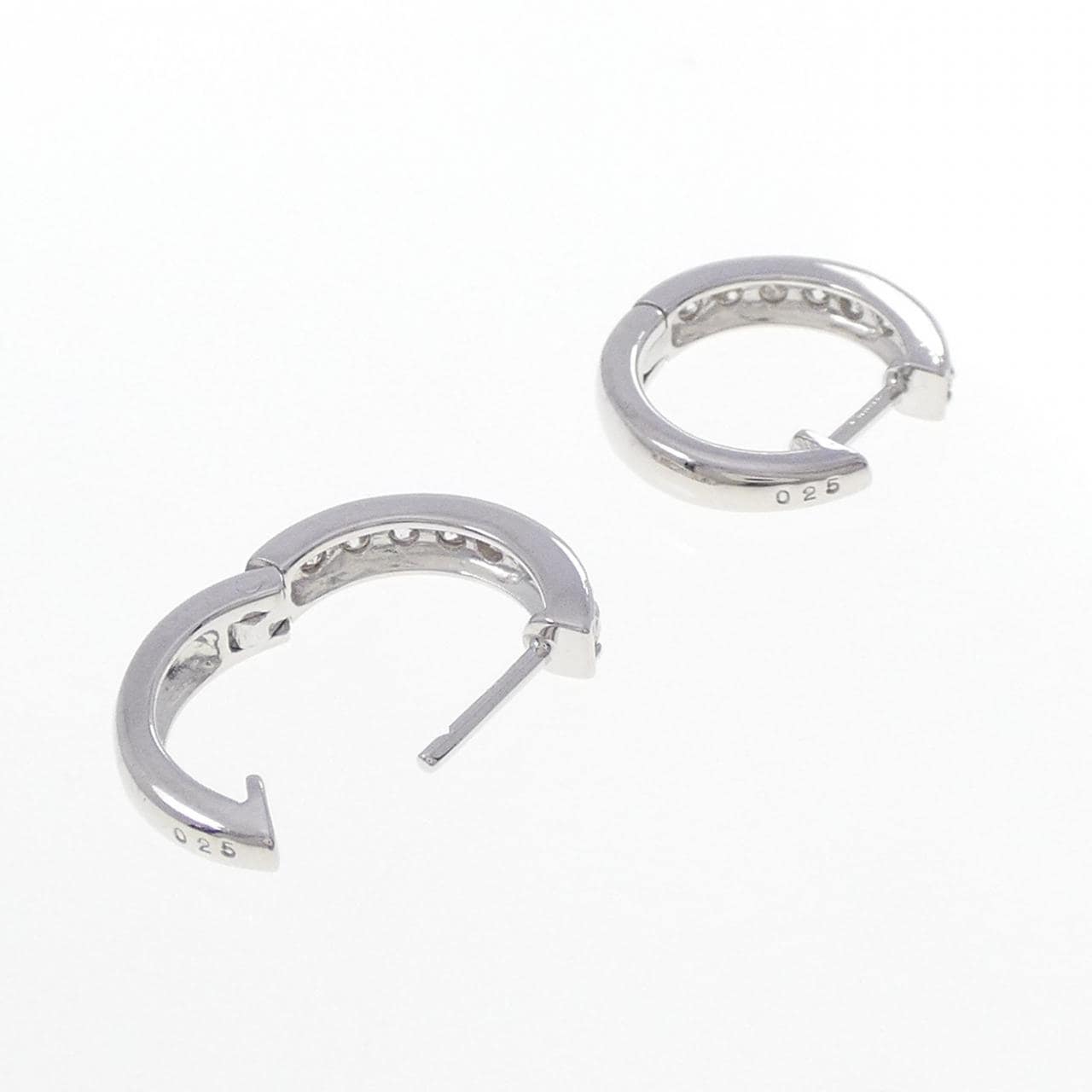 K18WG ダイヤモンド ピアス 0.50CT