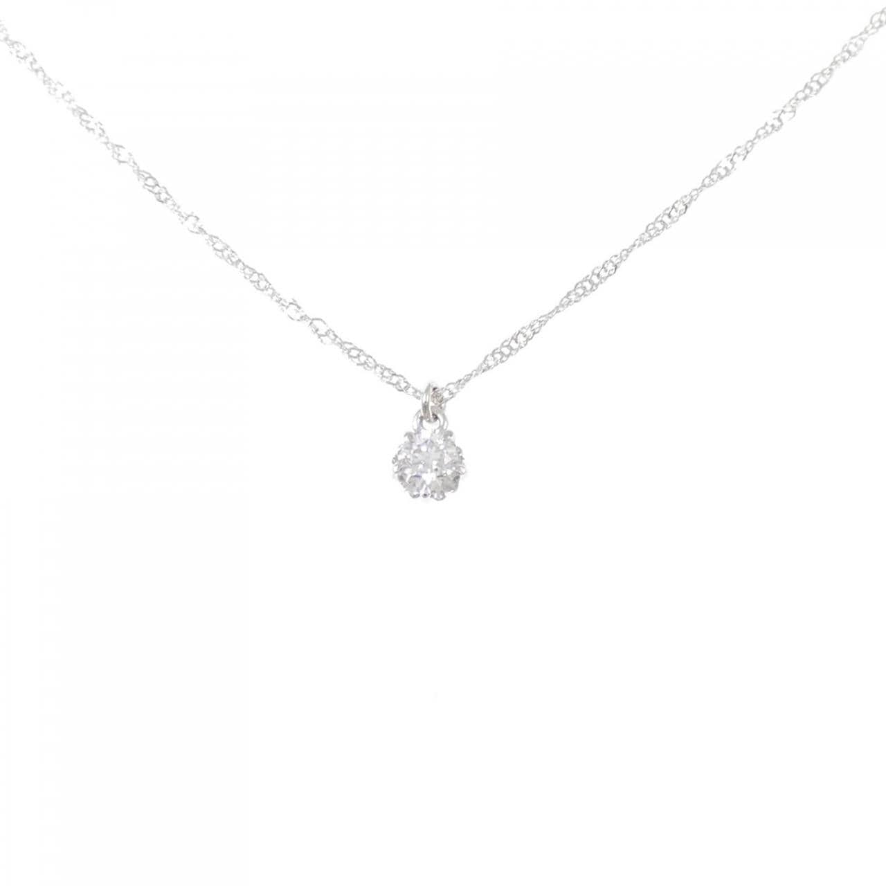 アガット ダイヤモンド ネックレス 0.1CT