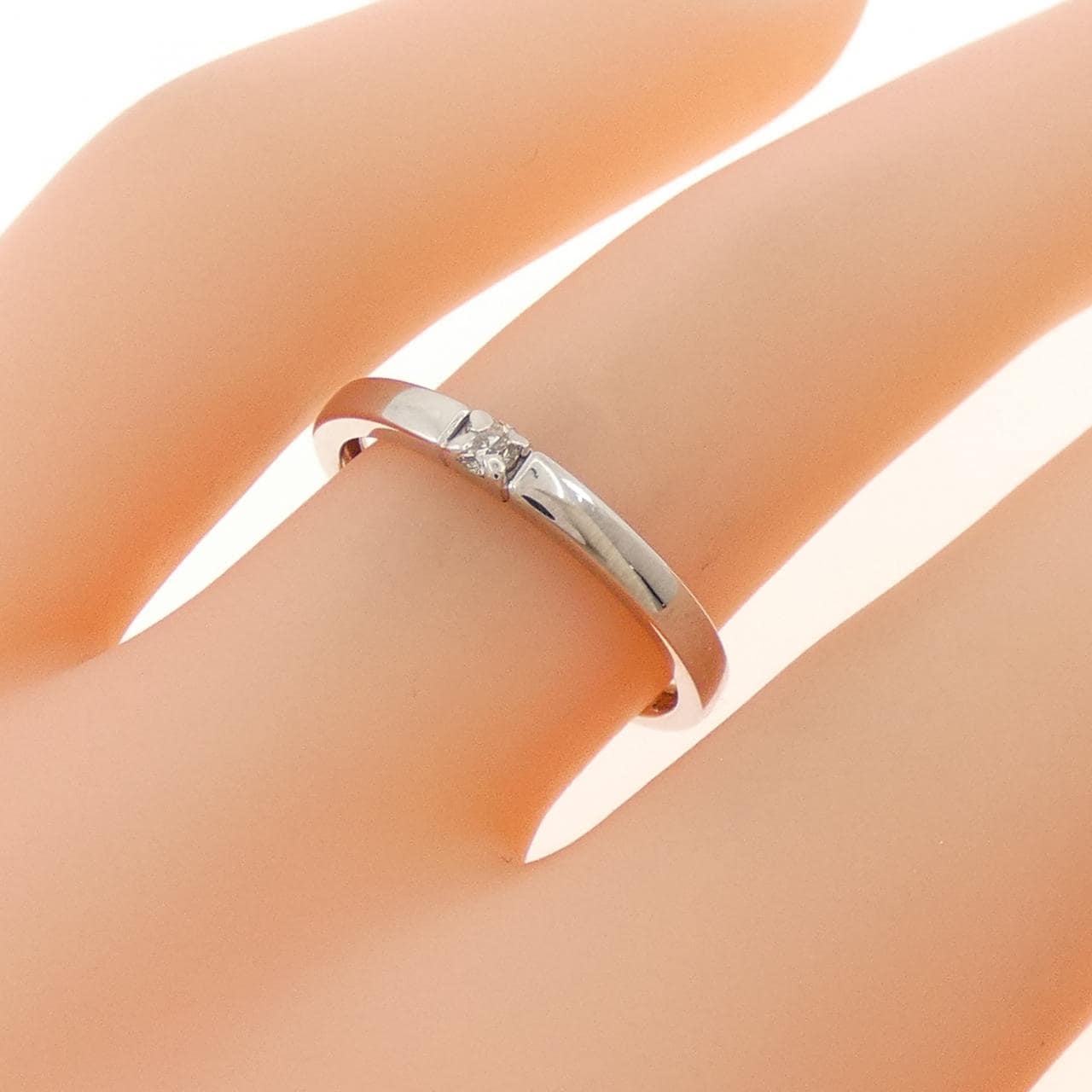 PT900 ソリティア ダイヤモンド リング 0.05CT
