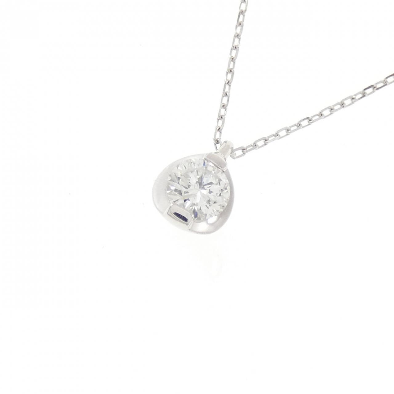 K18WG ダイヤモンド ネックレス 0.30CT
