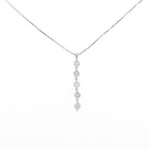 K18WG ダイヤモンド ネックレス 0.53CT