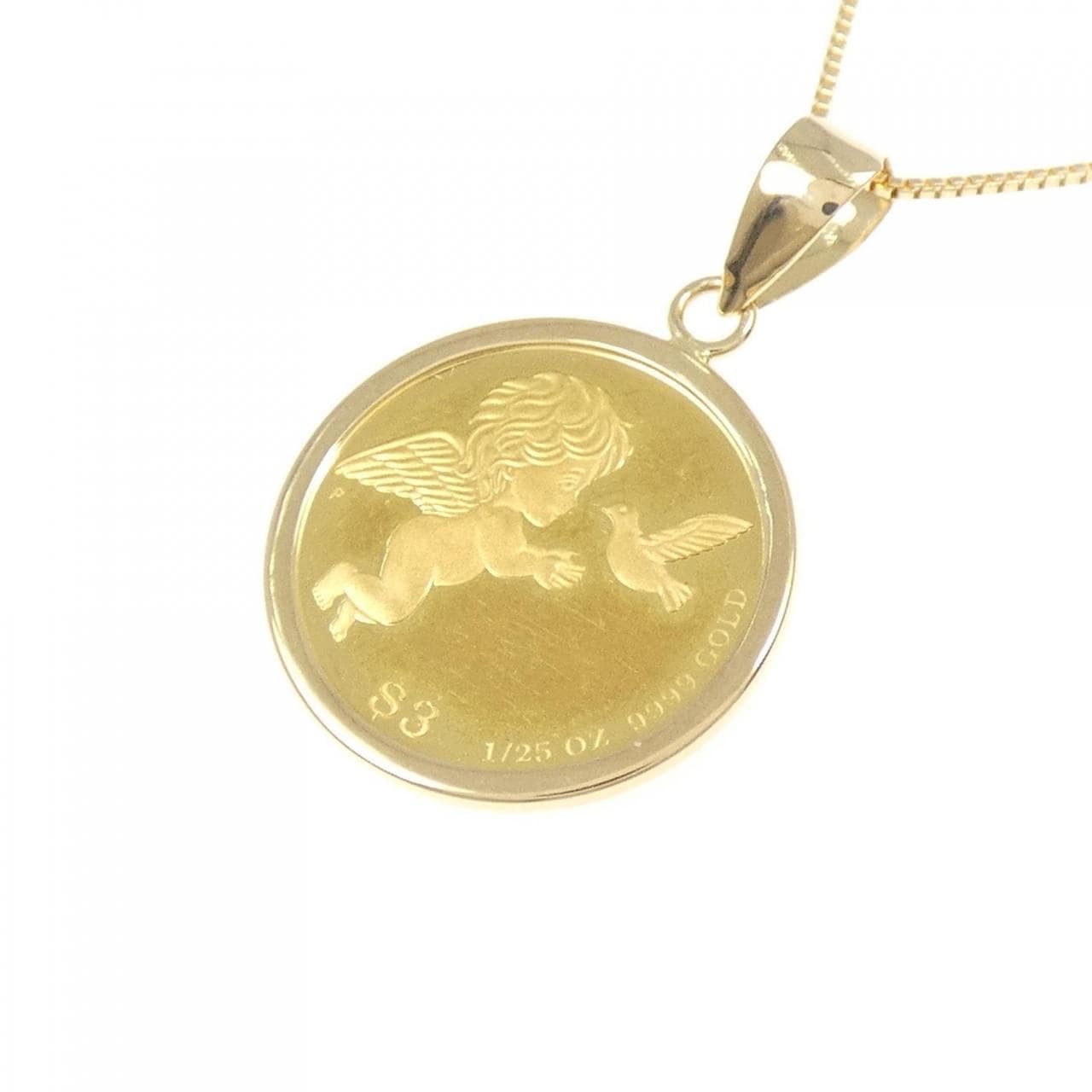 K18(枠)/K18 コイン ネックレス