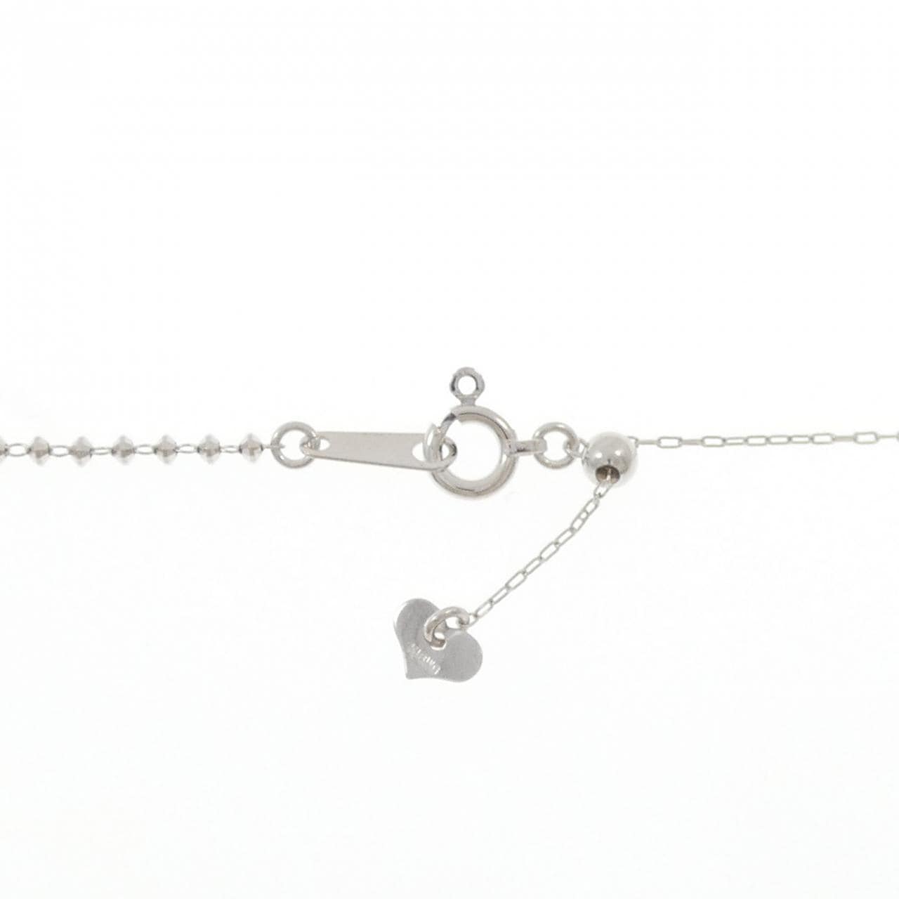 K18WG クローバー ダイヤモンド ネックレス 0.40CT