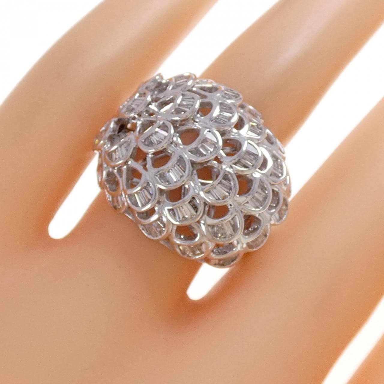 K18WG ダイヤモンド リング 0.90CT