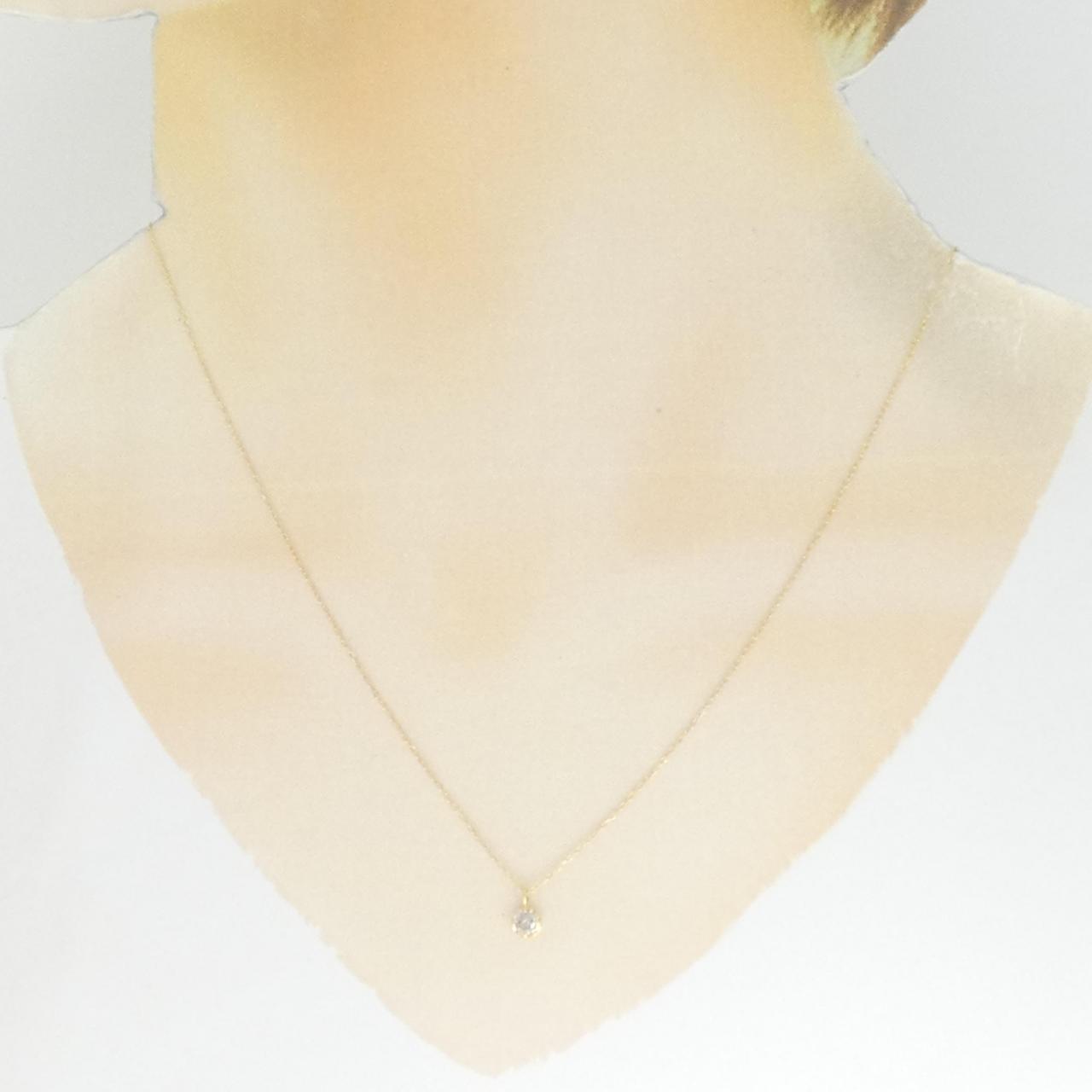 K18YG ダイヤモンド ネックレス 0.15CT