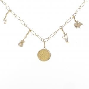 K18YG(枠) コイン ネックレス