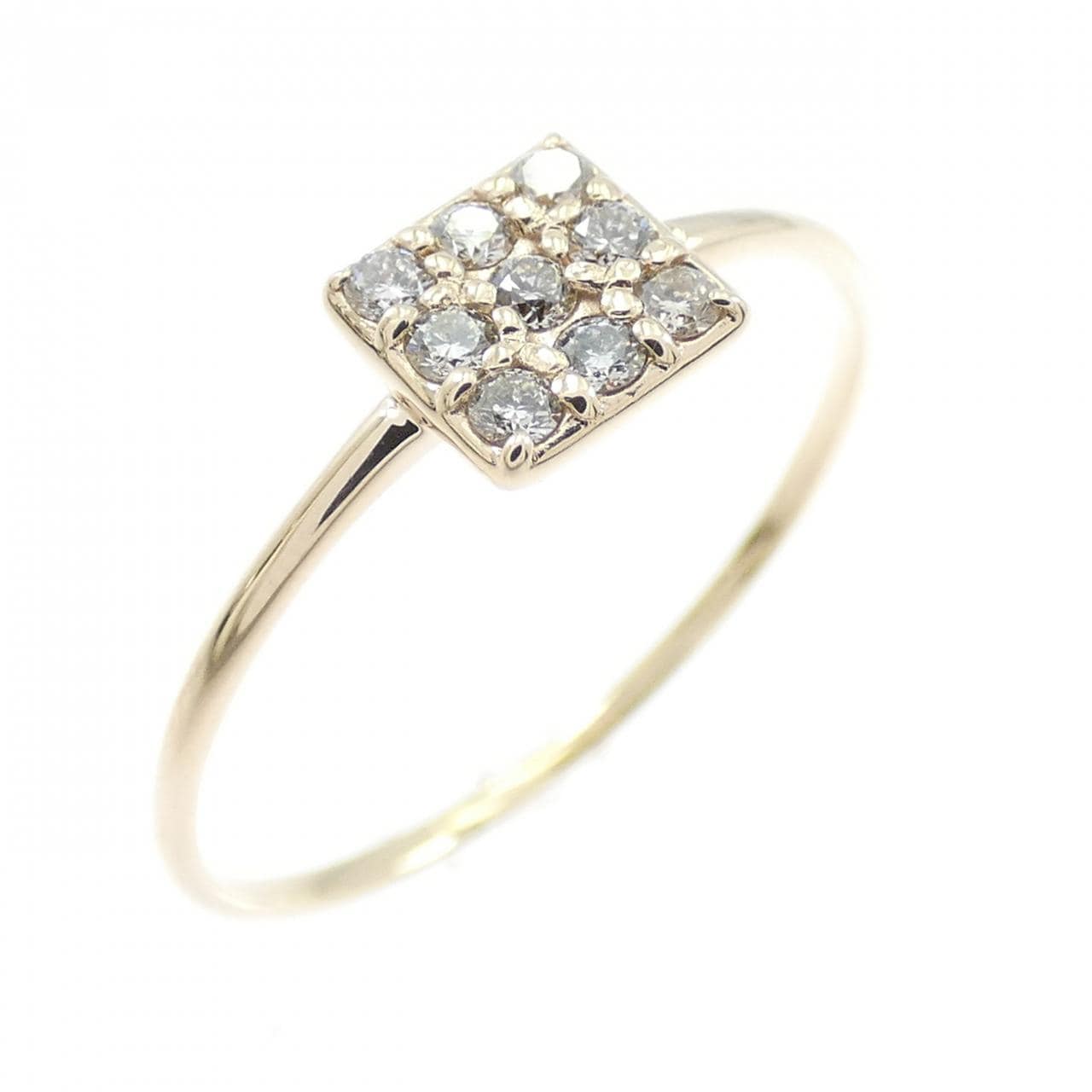 K10WG ダイヤモンド リング 0.1CT