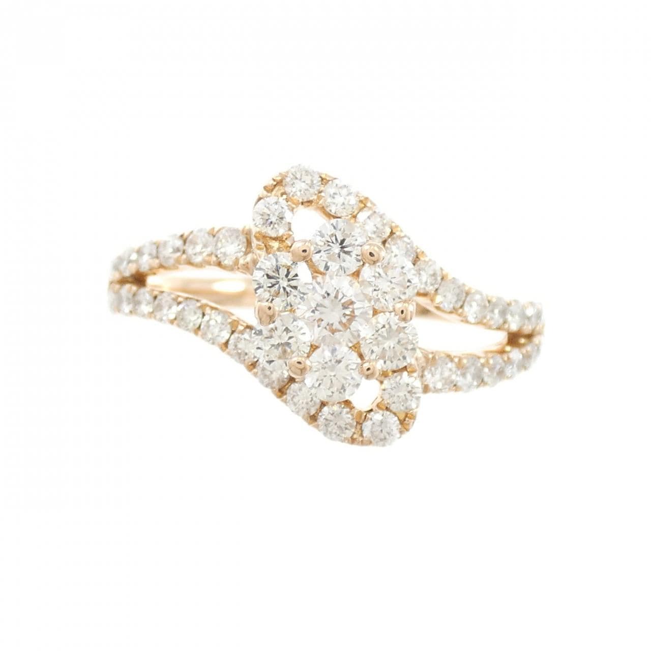 K18PG ダイヤモンド リング 1.00CT