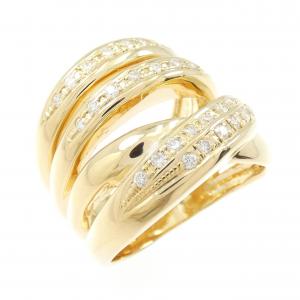 K18YG ダイヤモンド リング 0.32CT