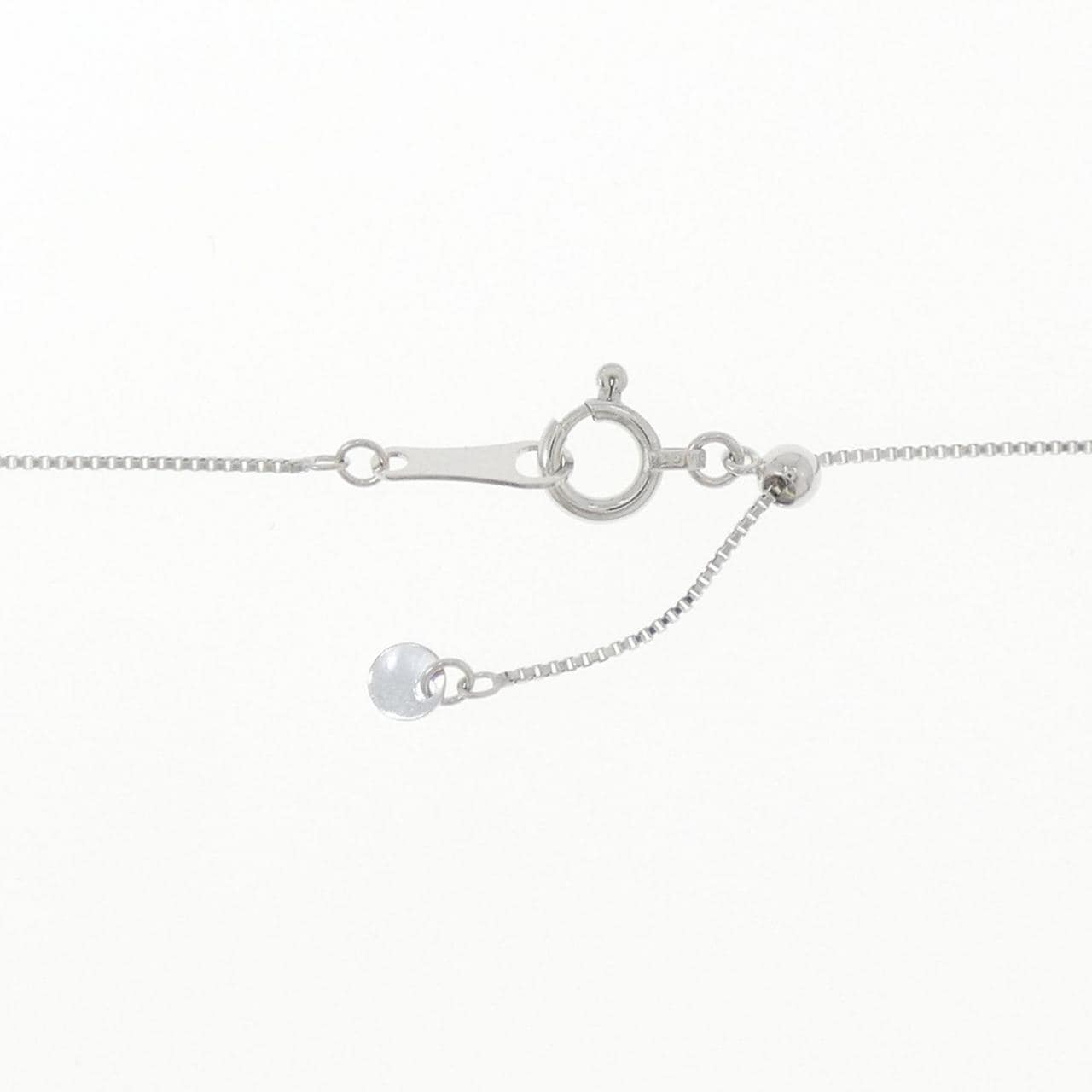 K18WG ダイヤモンド ネックレス 0.13CT