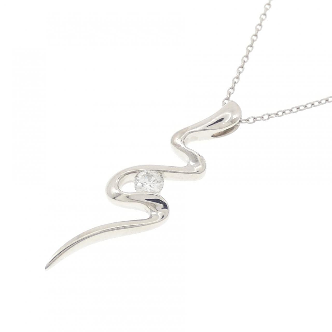 PT900/PT850 ダイヤモンド ネックレス 0.126CT