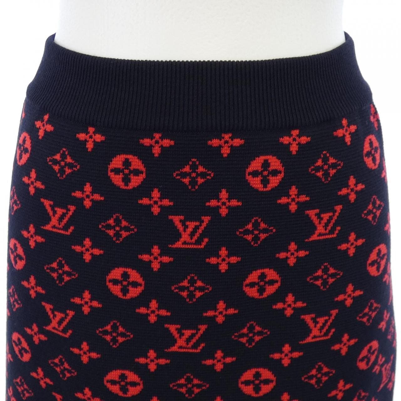 ルイヴィトン LOUIS VUITTON モノグラムウールニットAライン FJKZ03XZS スカート