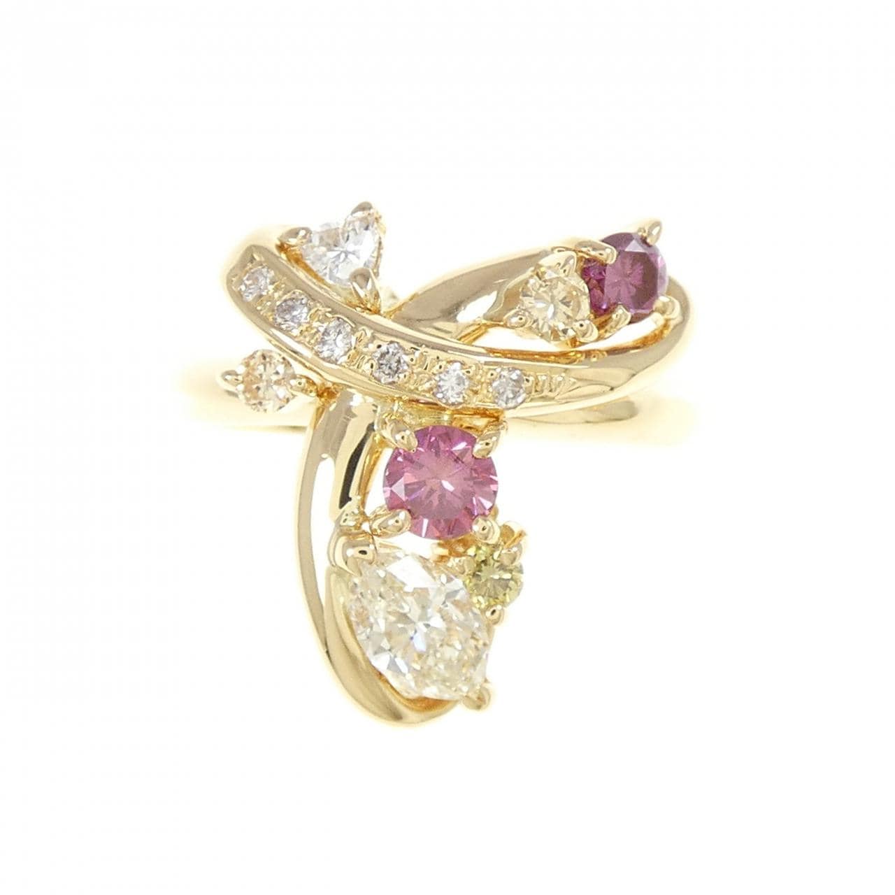 K18YG ダイヤモンド リング 0.350CT