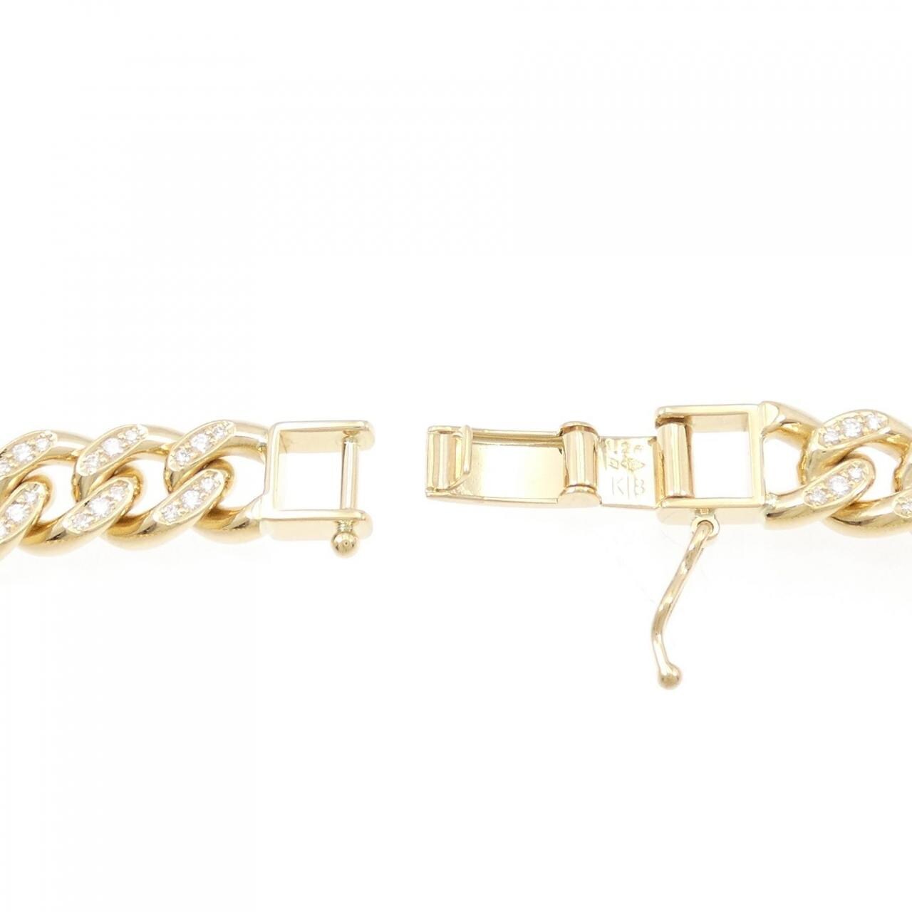 [BRAND NEW] K18YG Diamond Kihei Bracelet 1.26CT 20cm