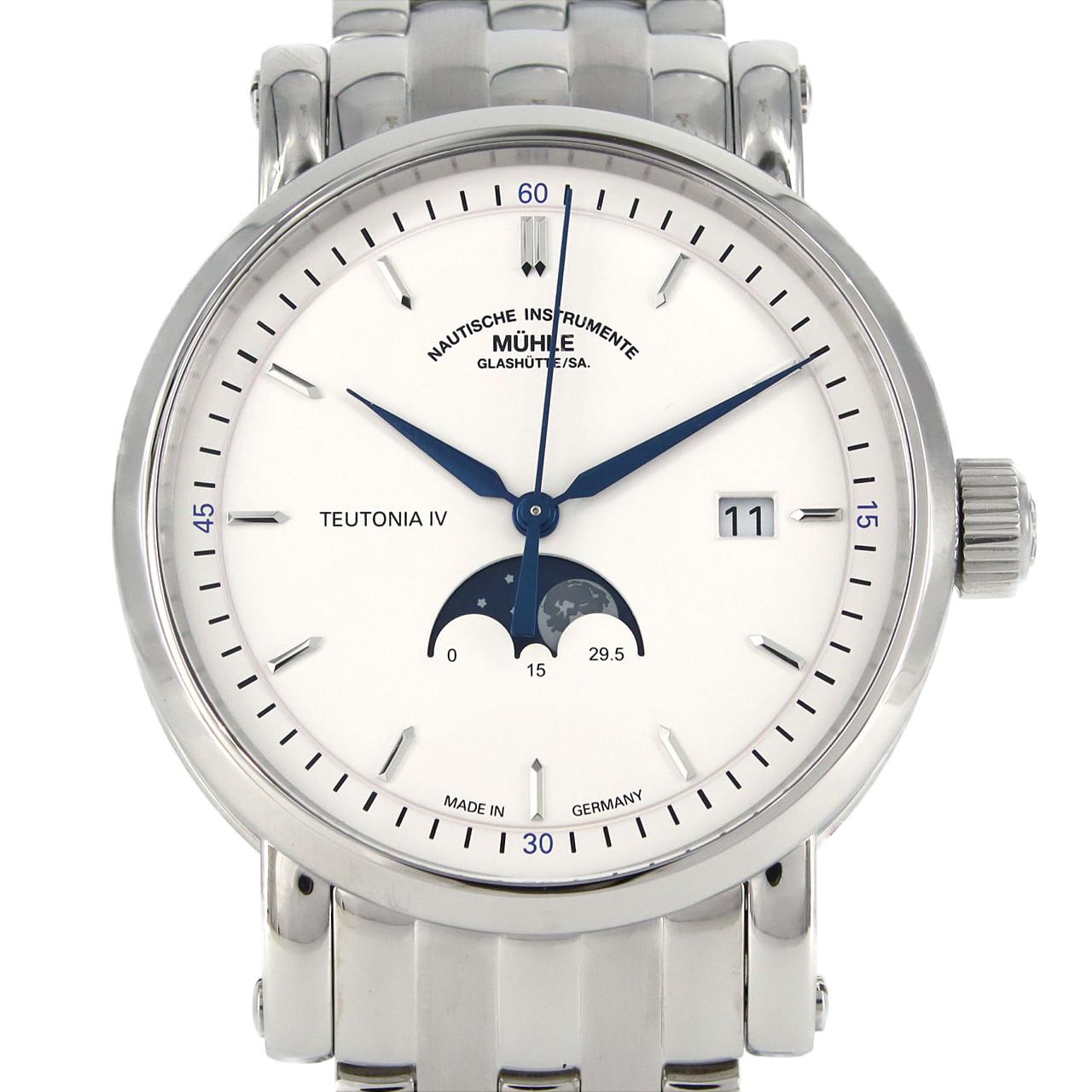[新品] MUHLE GLASHUTTE IV 月相 M1-44-05-MB SS自動上弦