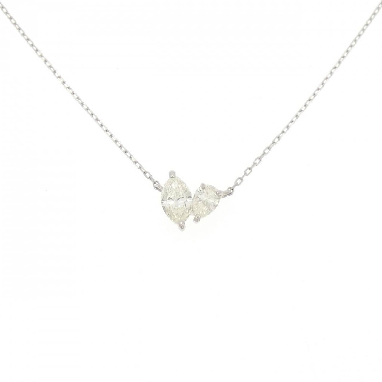 【新品】PT900/PT850 ダイヤモンド ネックレス 0.30CT