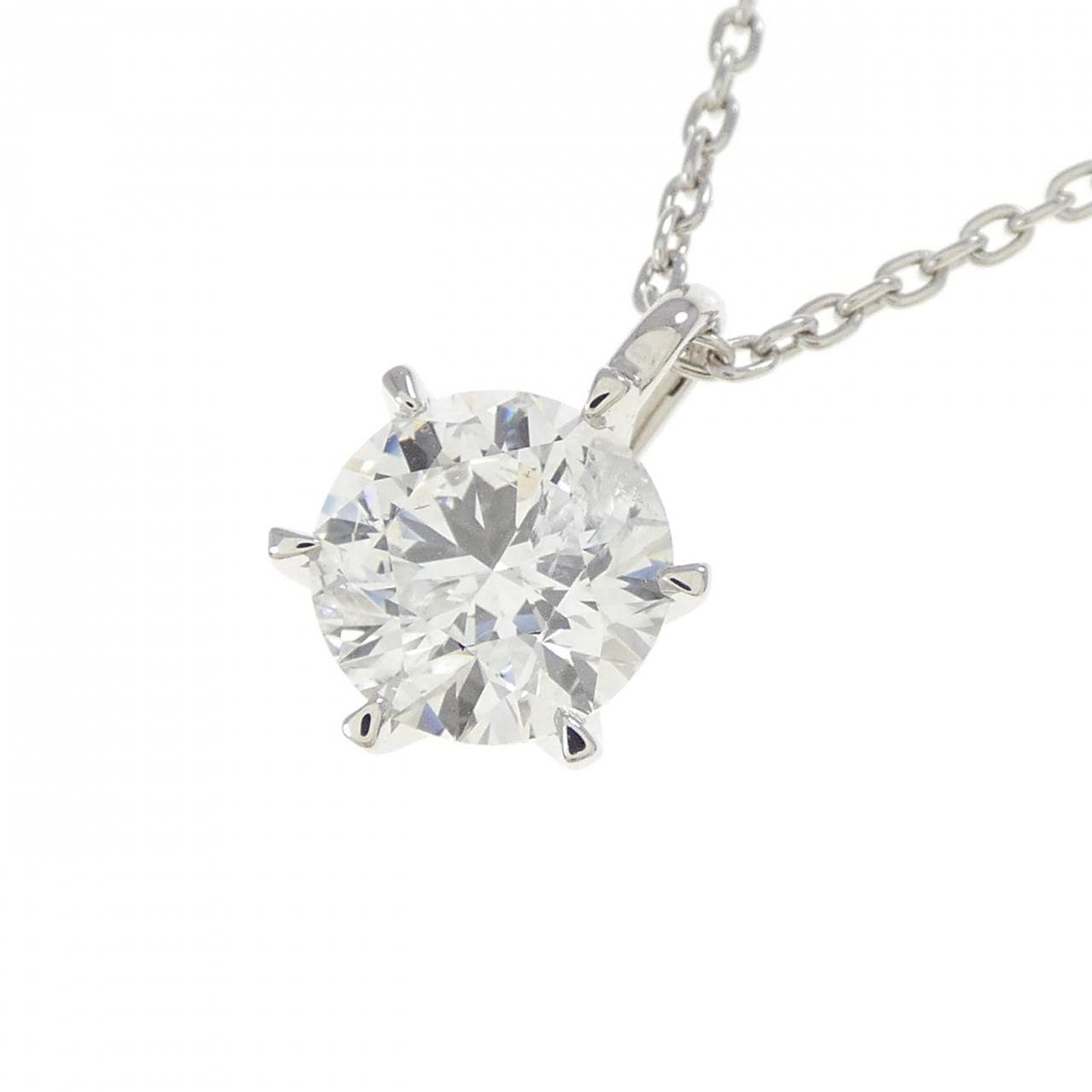 【再加工款】PT900/PT850鑽石項鍊 1.222克拉 E色 I1淨度 VG