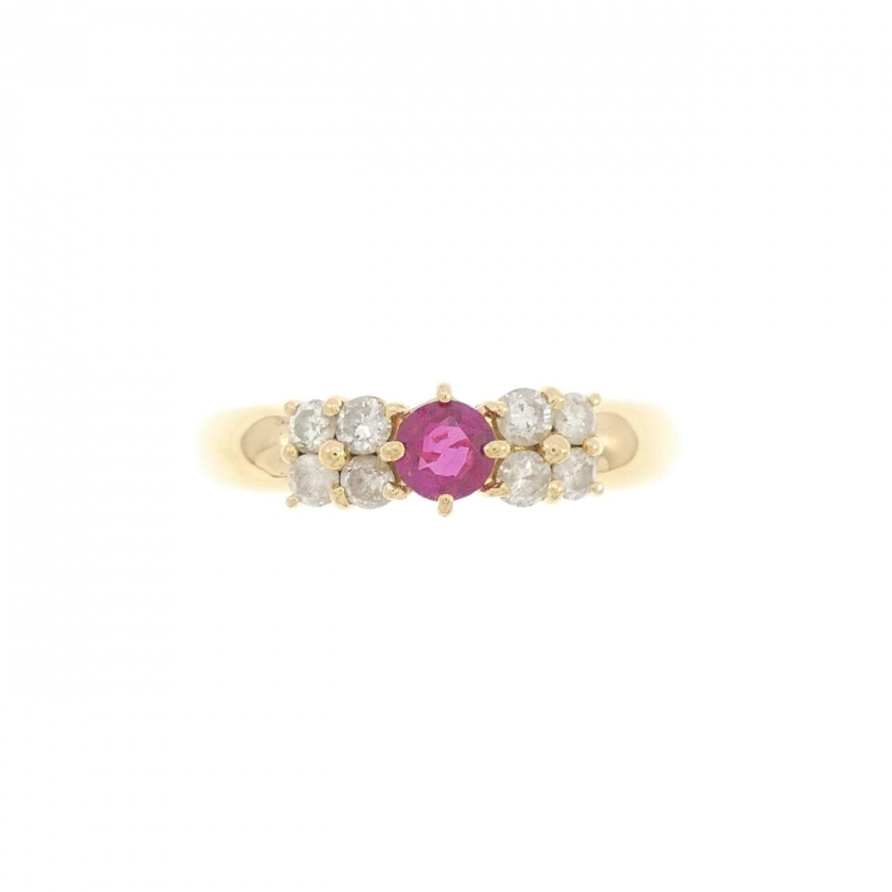 K18YG ruby ring 0.20CT
