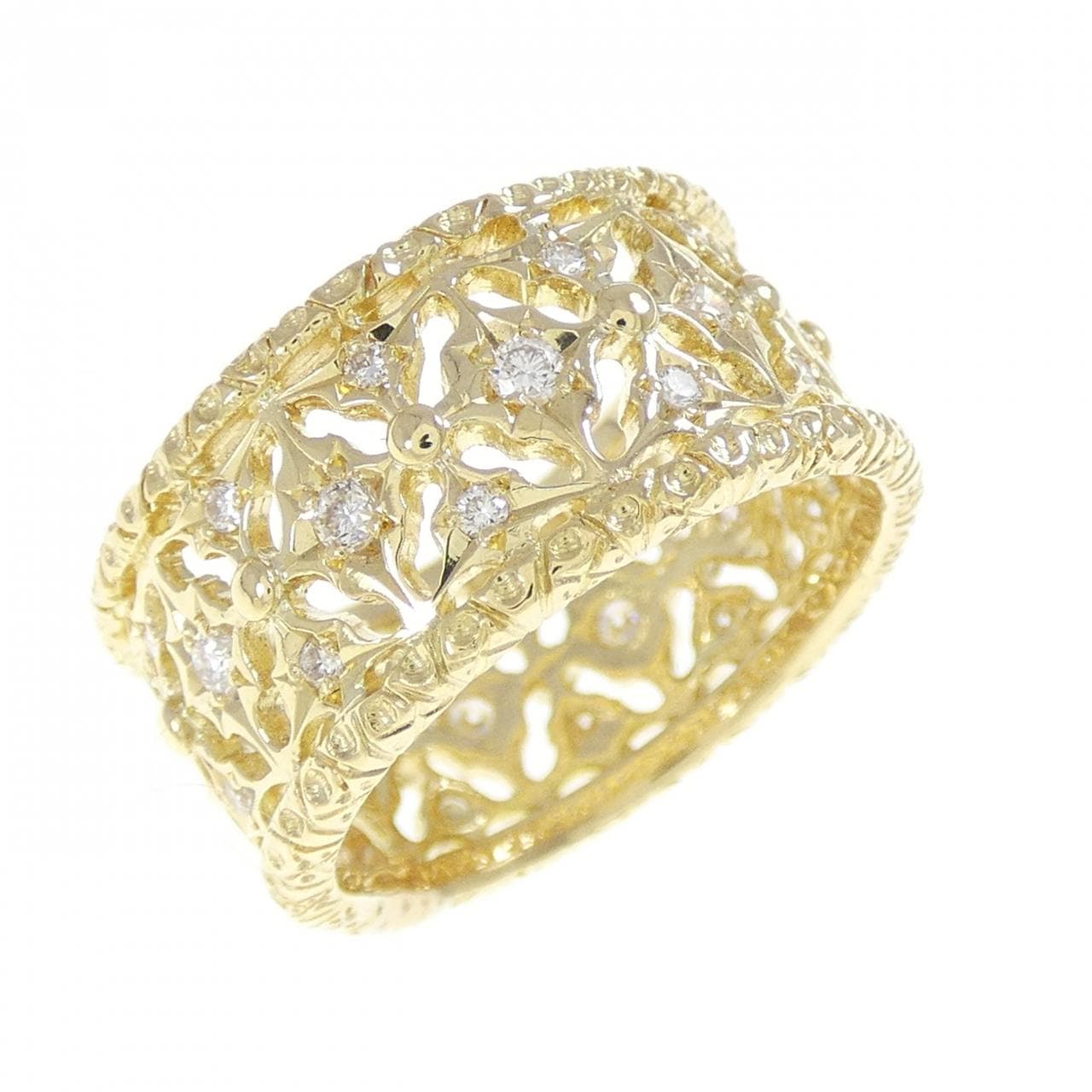 K18YG/K18PG ダイヤモンド リング 0.45CT