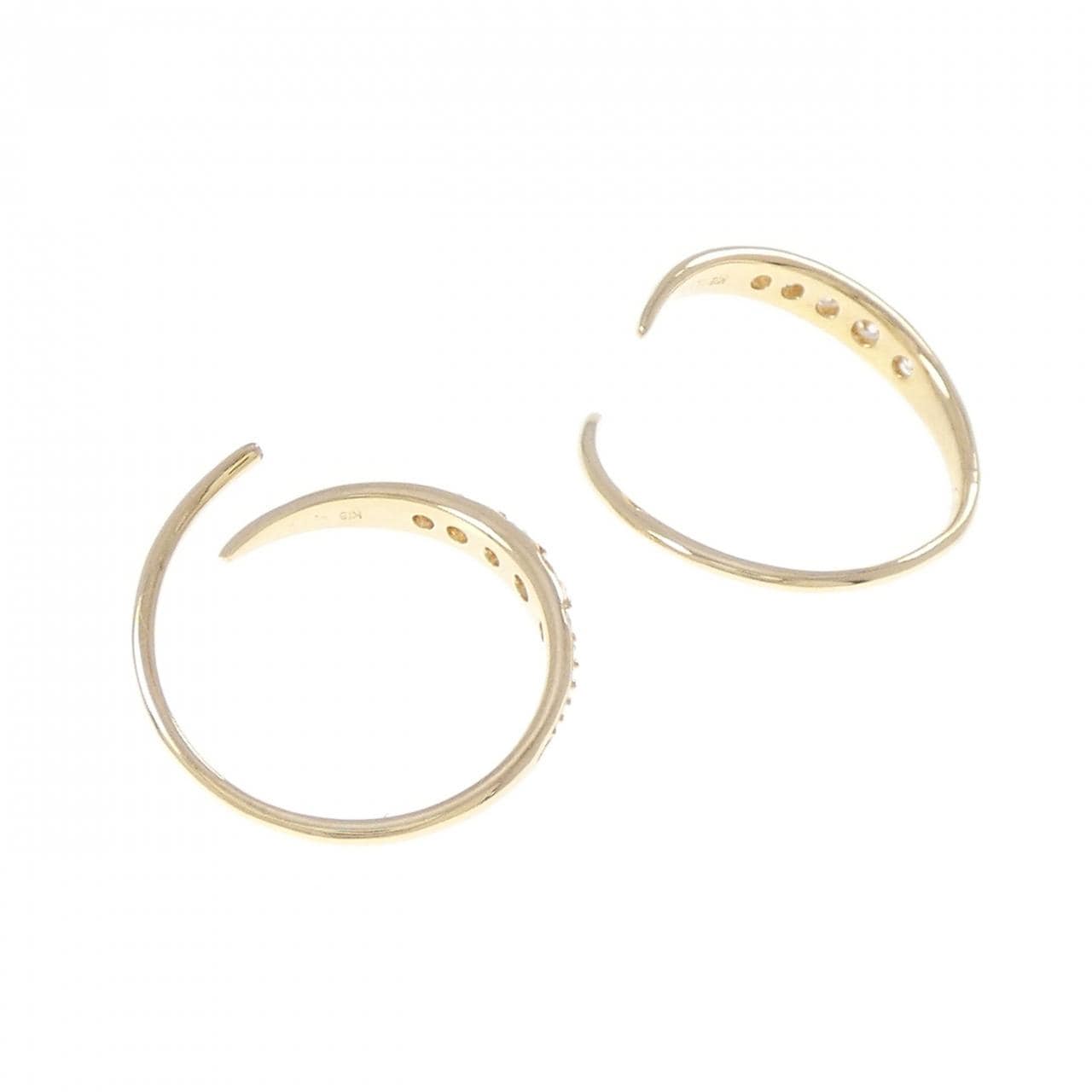 K18YG ダイヤモンド ピアス 0.20CT