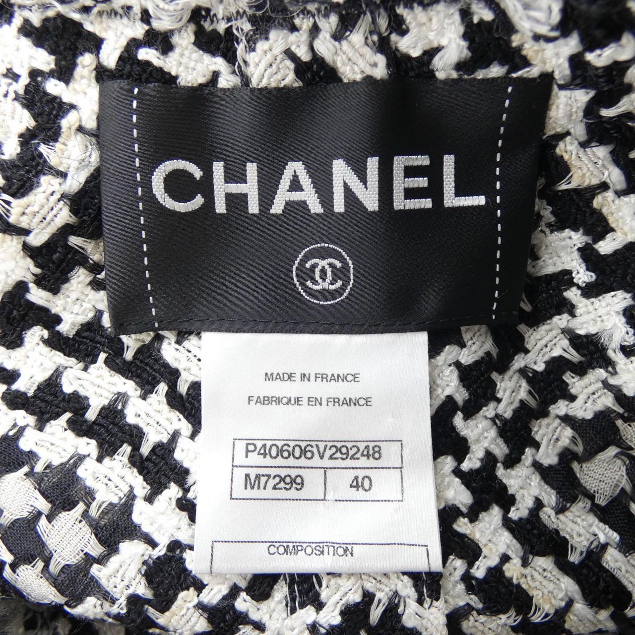 シャネル CHANEL P40606V29248 11P ノーカラージャケット