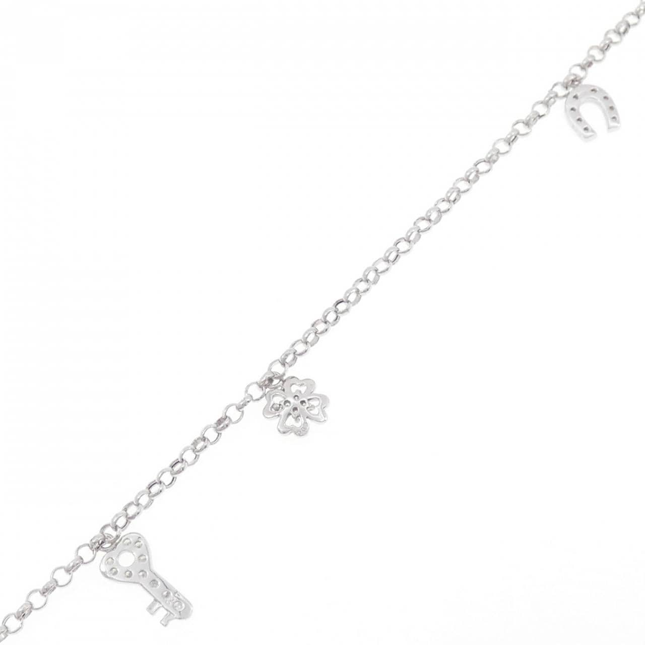 K18WG ダイヤモンド ブレスレット 0.23CT