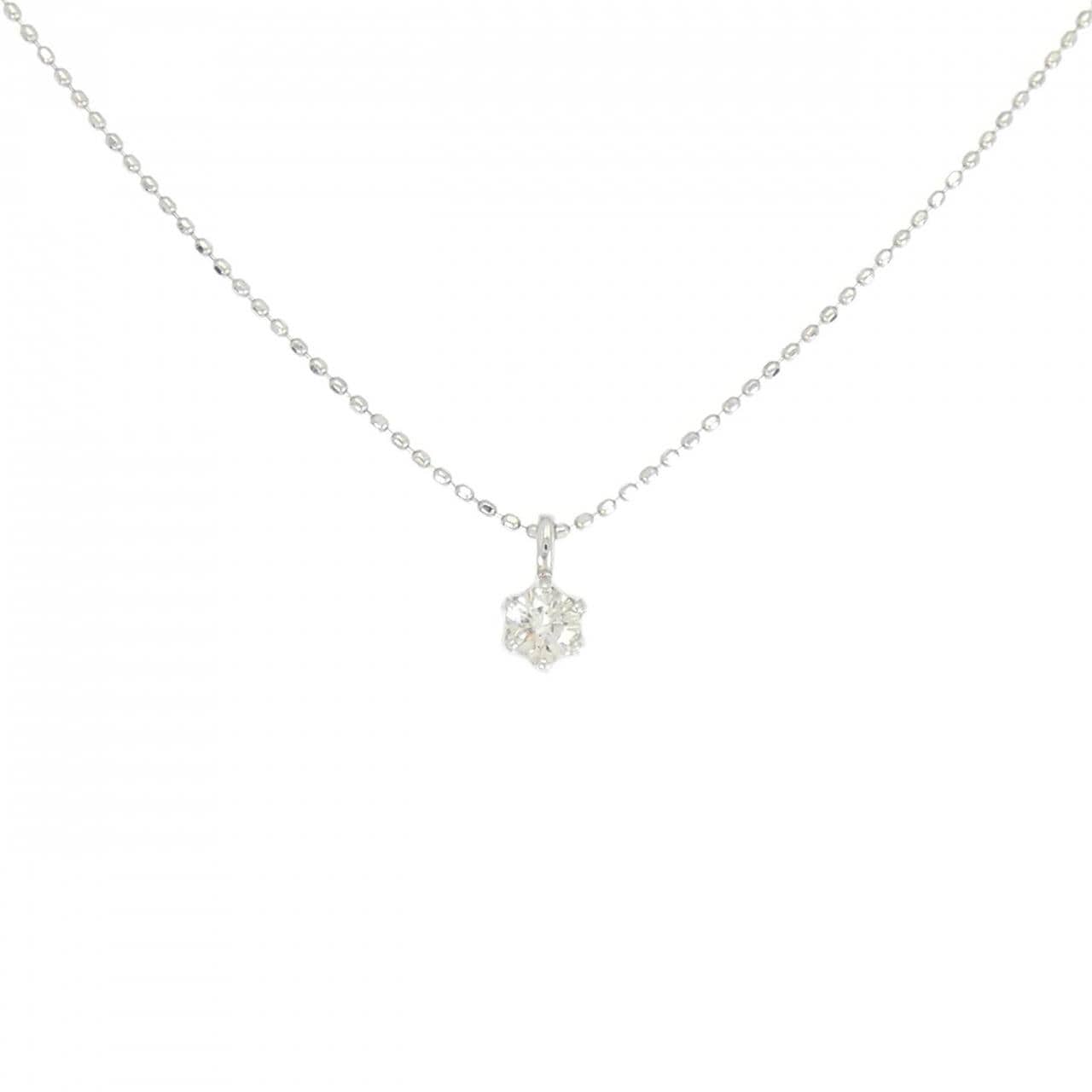 PT900/PT850 ソリティア ダイヤモンド ネックレス 0.15CT
