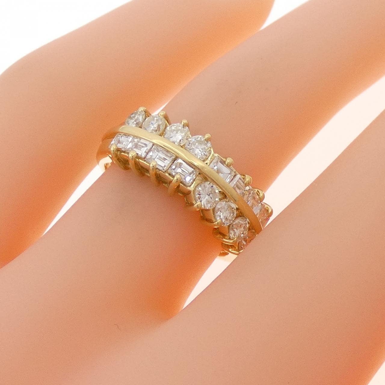 K18YG ダイヤモンド リング 1.01CT