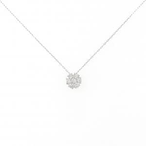 [BRAND NEW] PT Flower Diamond Necklace 0.20CT