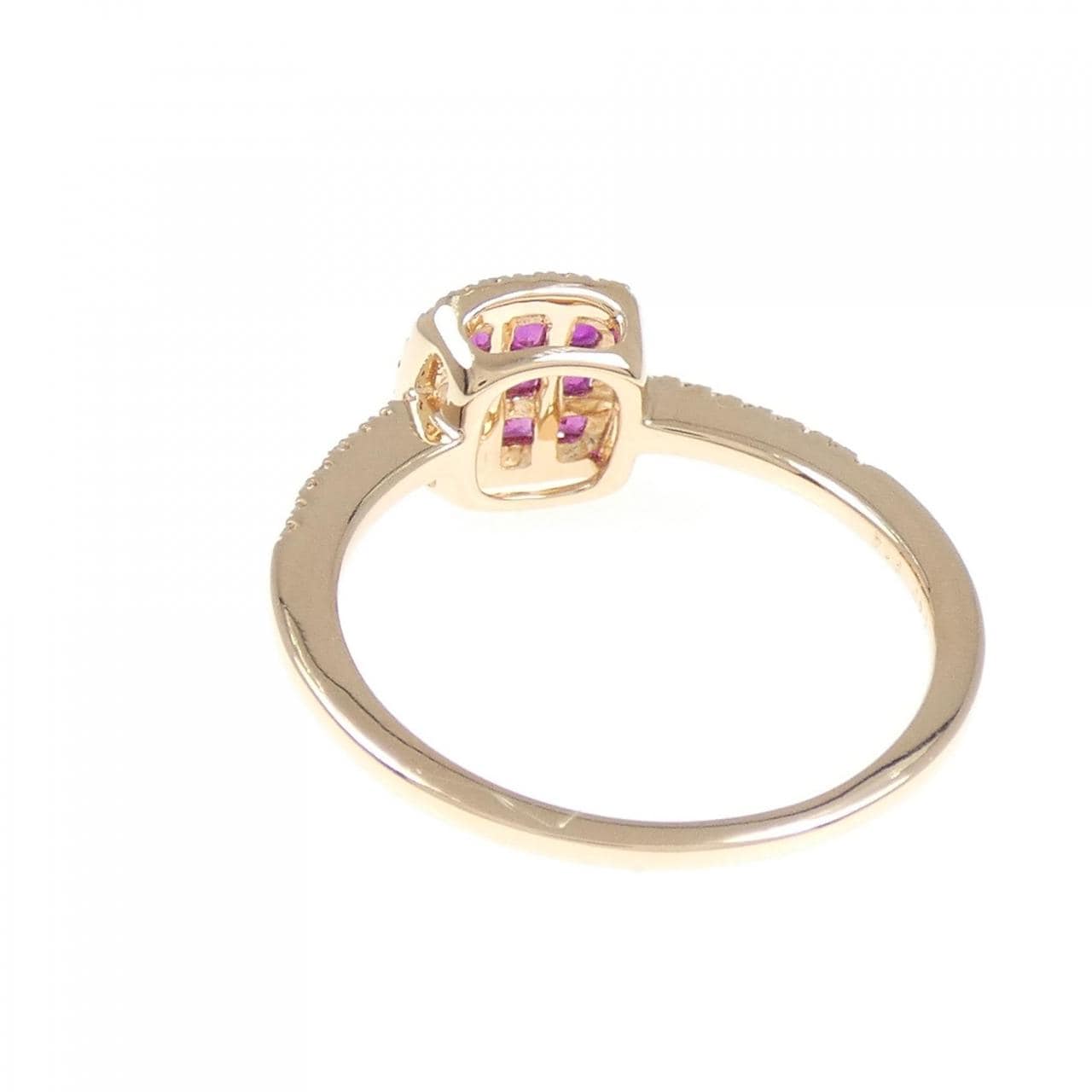 K18PG Ruby Ring 0.40CT