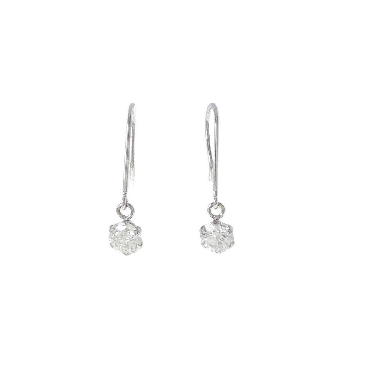 PT900 ダイヤモンド ピアス 0.40CT