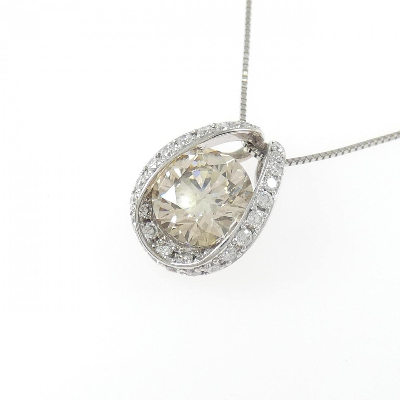 PT900/PT850 ダイヤモンド ネックレス 3.117CT