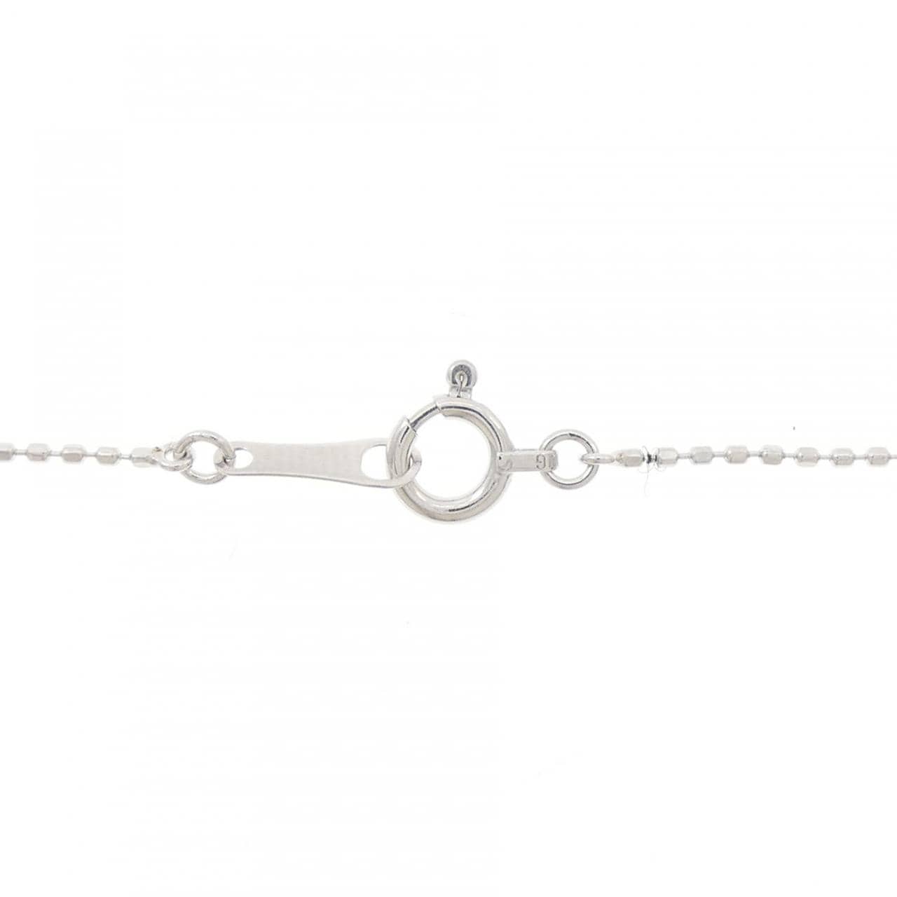 K18WG クロス ダイヤモンド ネックレス 0.21CT