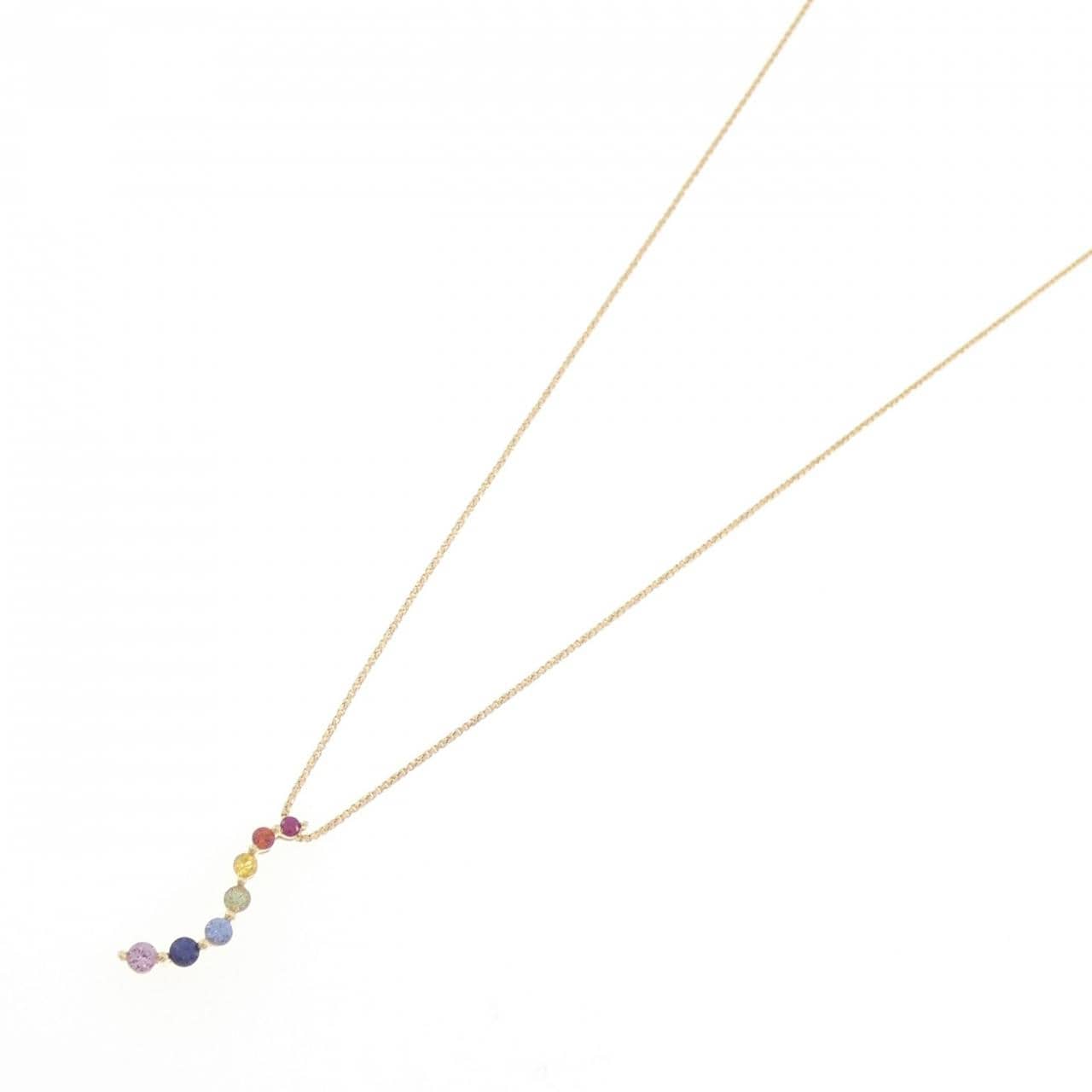 K18YG サファイヤ ネックレス 0.46CT