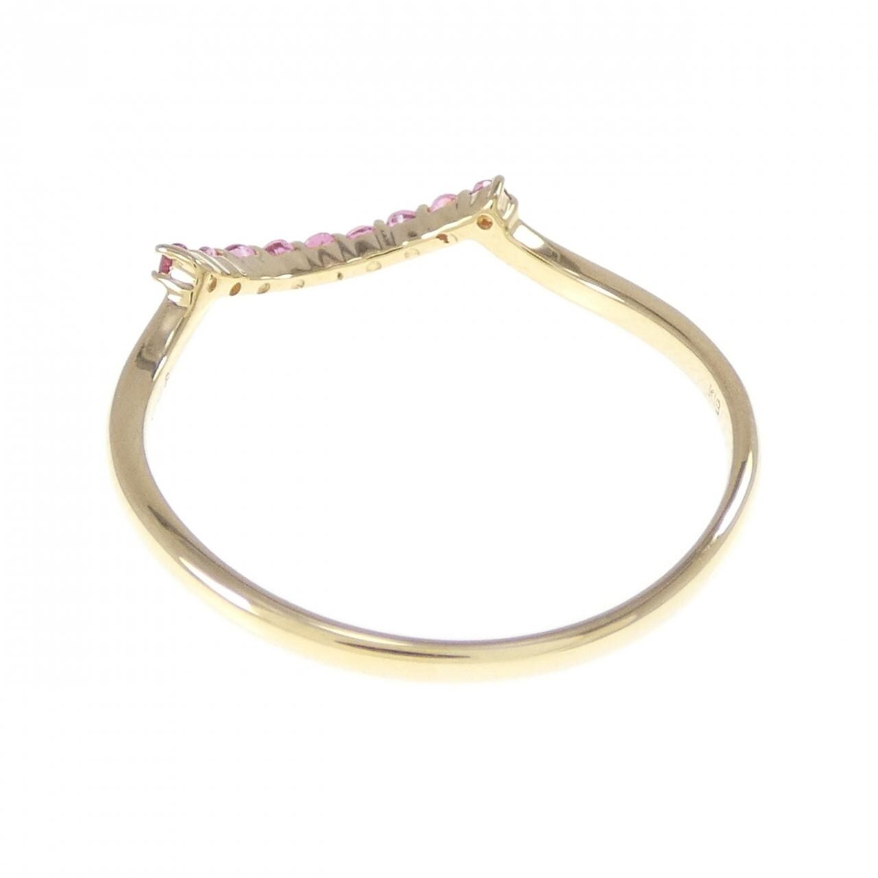 K18YG トルマリン リング 0.08CT