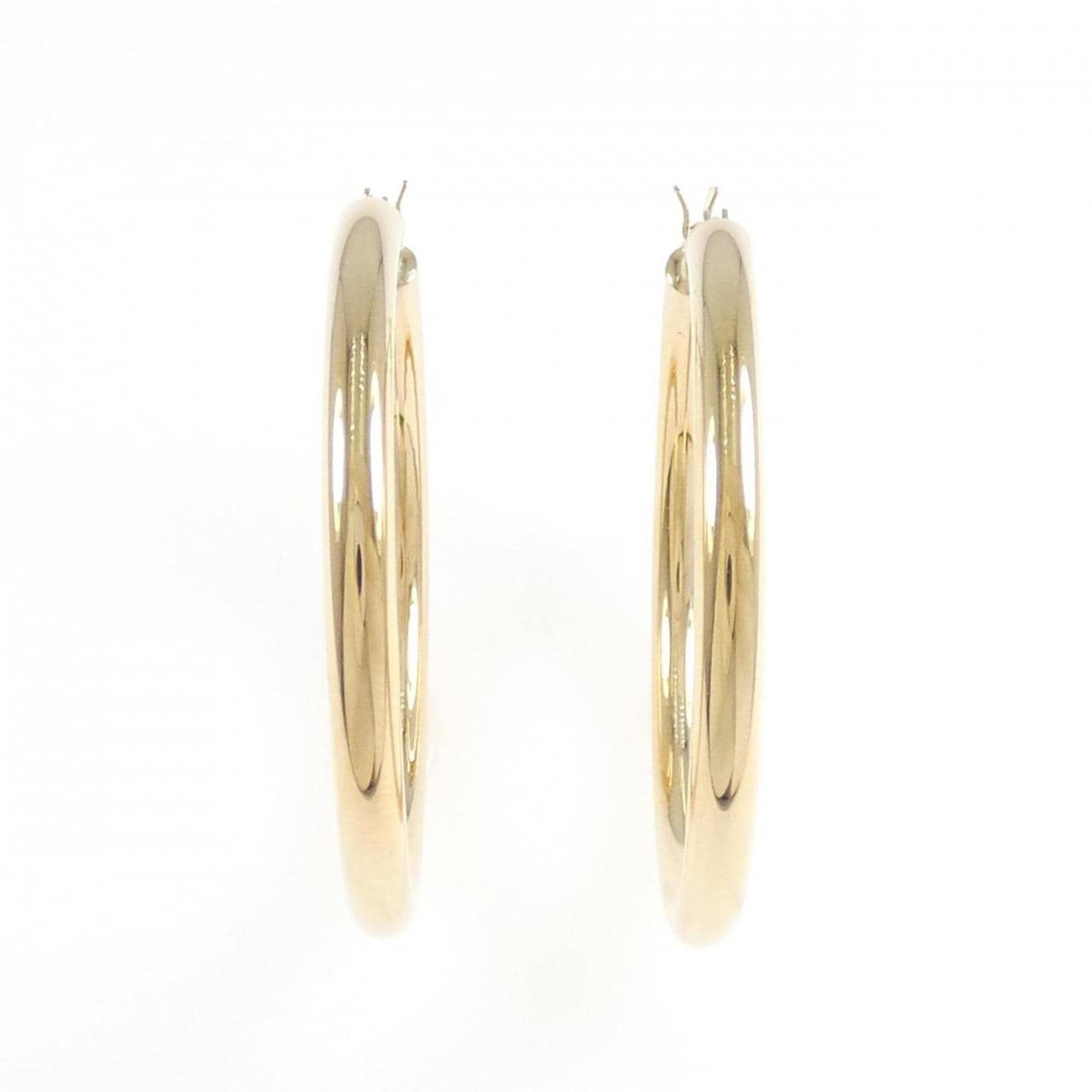 K18YG フープ ピアス