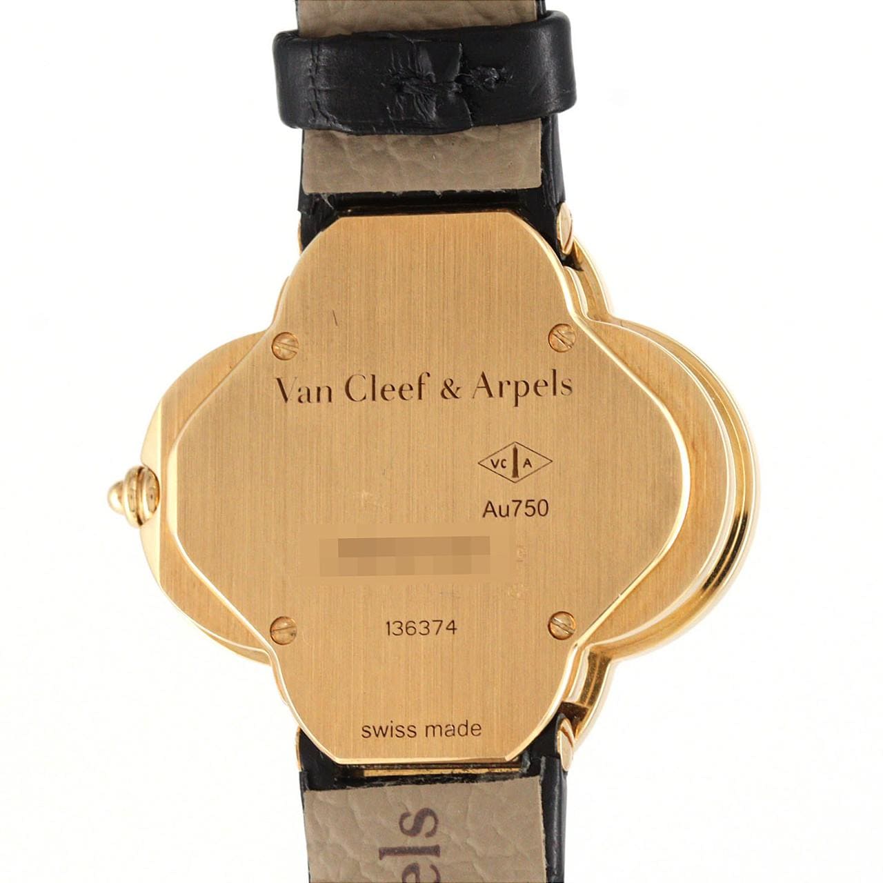 ヴァンクリーフ&アーペル アルハンブラ YG/D 136374/VCARF52800 YG クォーツ