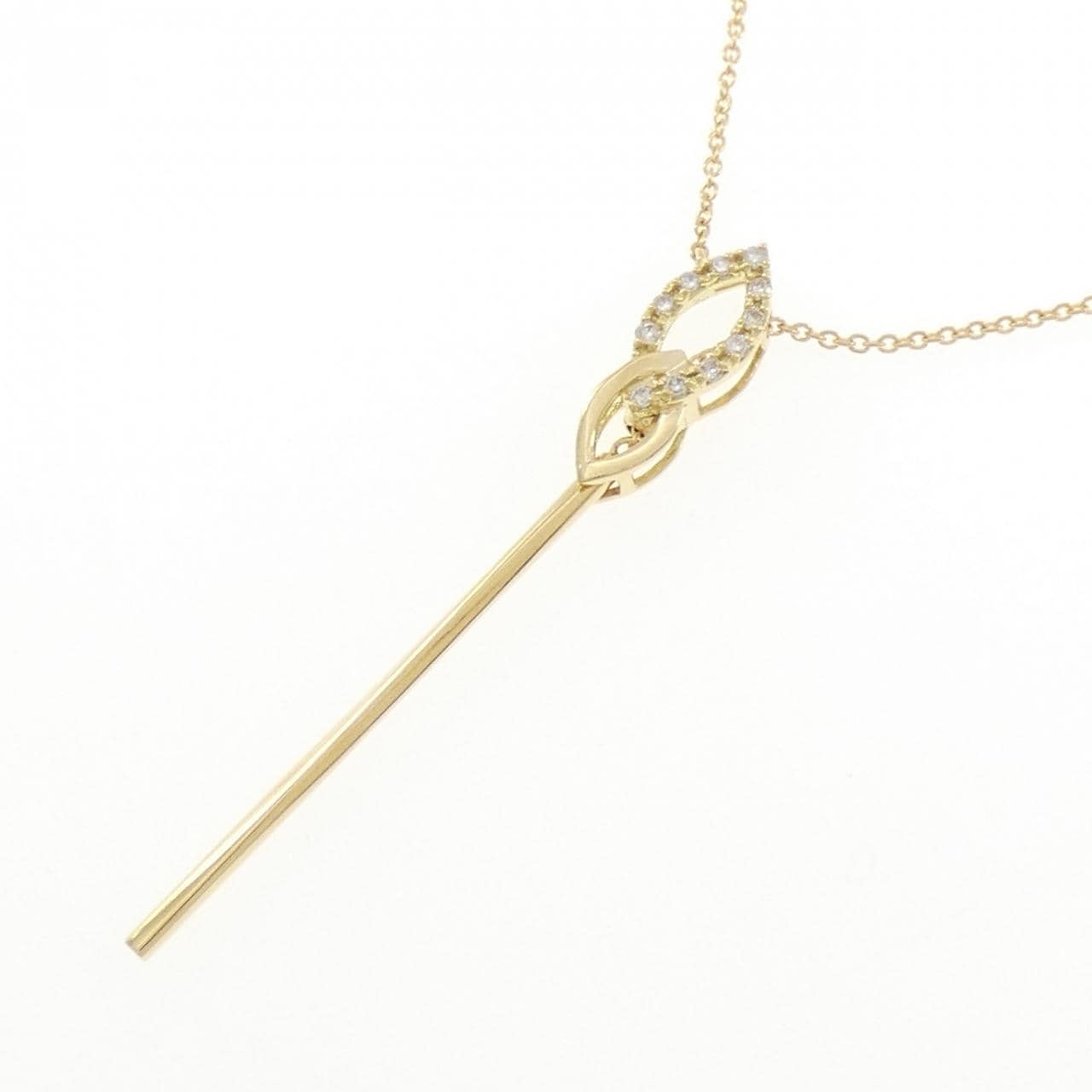 K18YG ダイヤモンド ネックレス 0.07CT