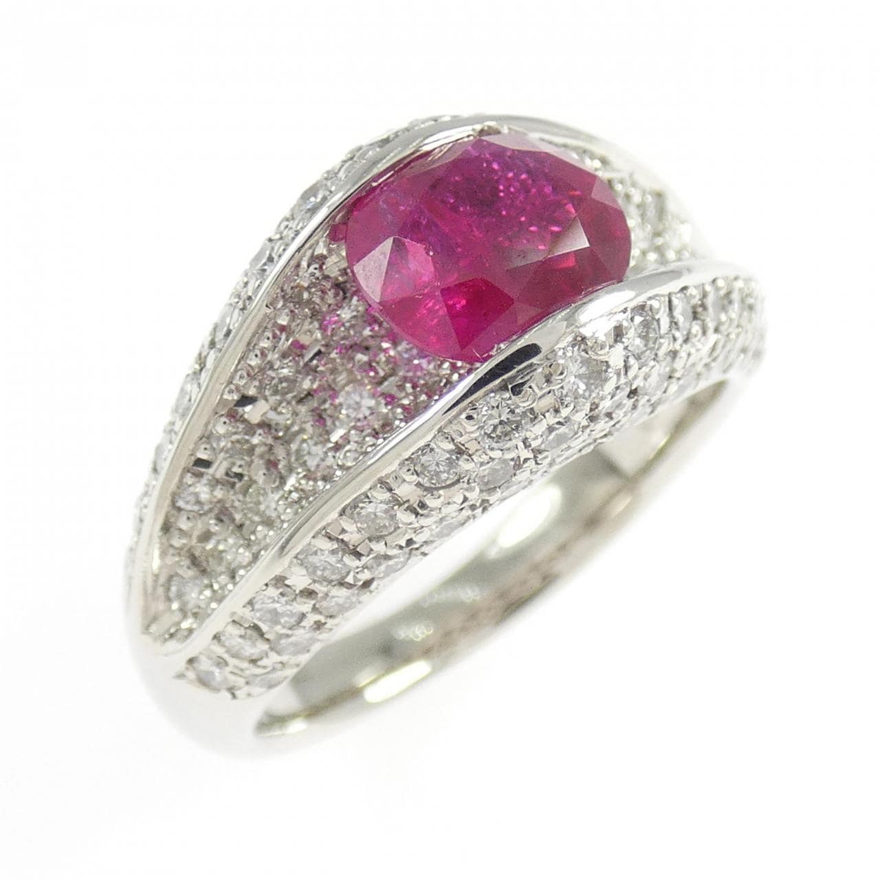 PT900 ルビー リング 1.638CT
