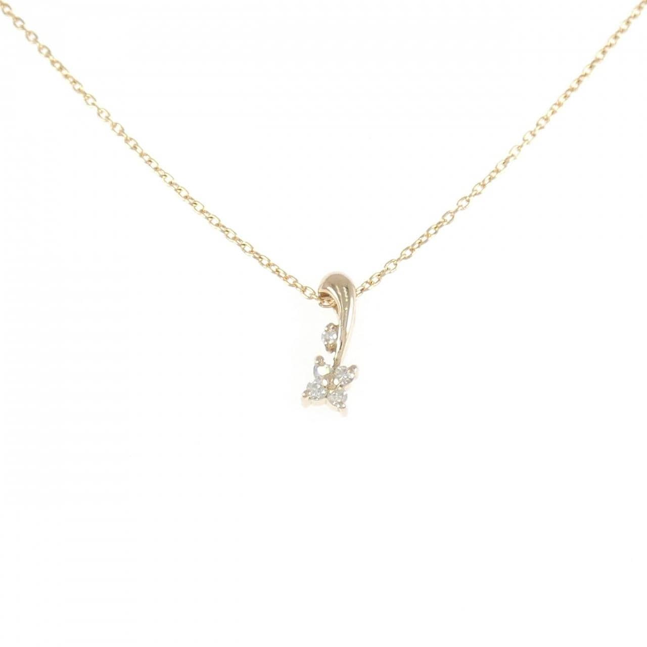 K18PG ダイヤモンド ネックレス 0.06CT