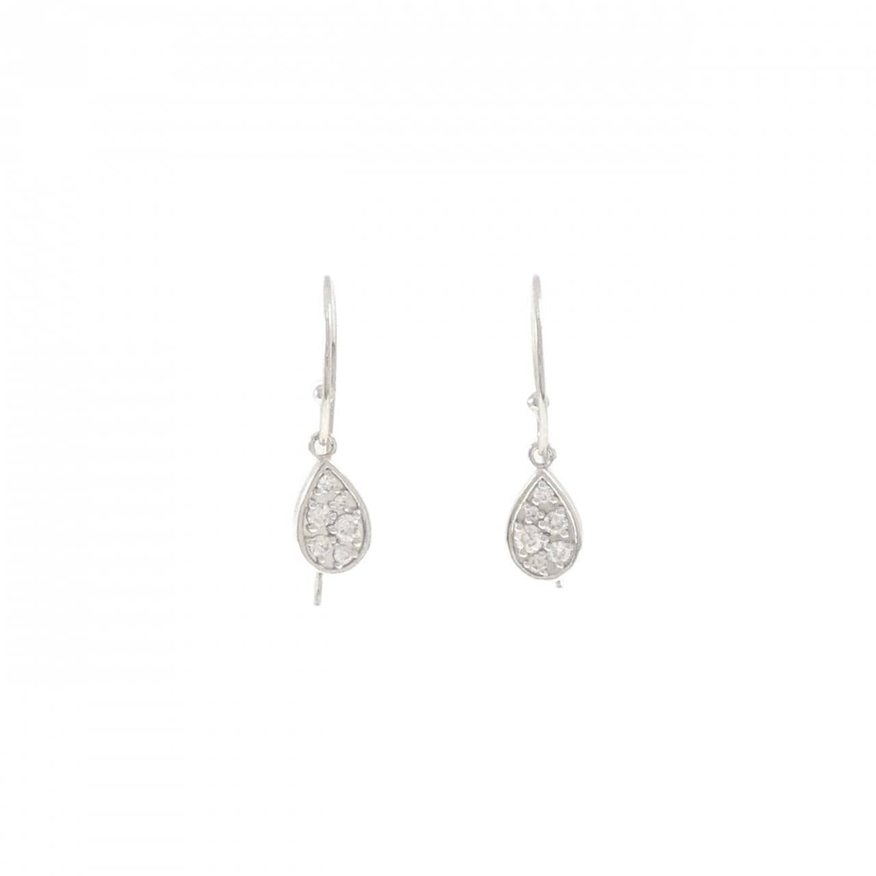 PT900 ダイヤモンド ピアス 0.16CT
